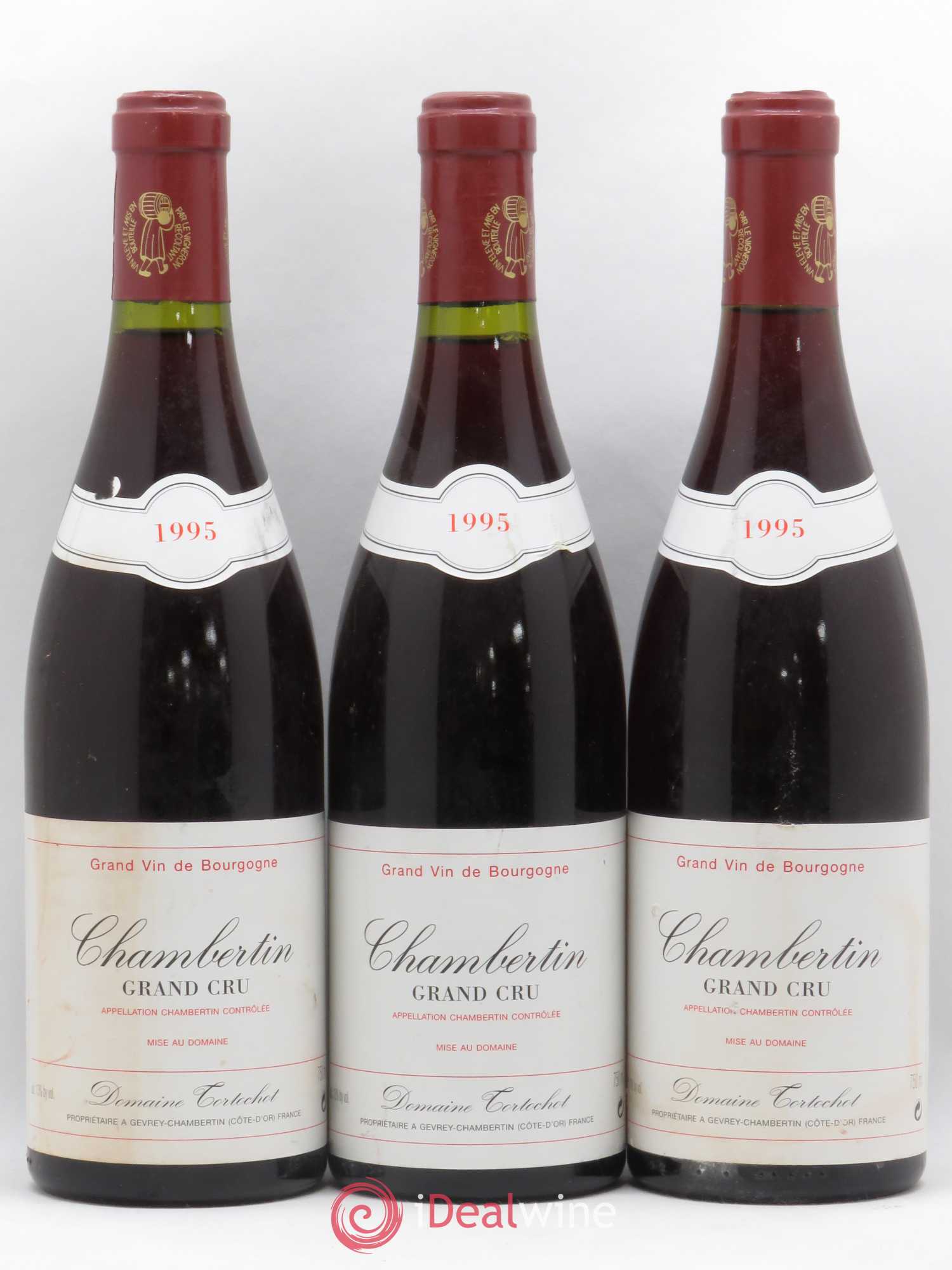 Chambertin Grand Cru Tortochot (Domaine) 1995 - Lot de 3 bouteilles - 0