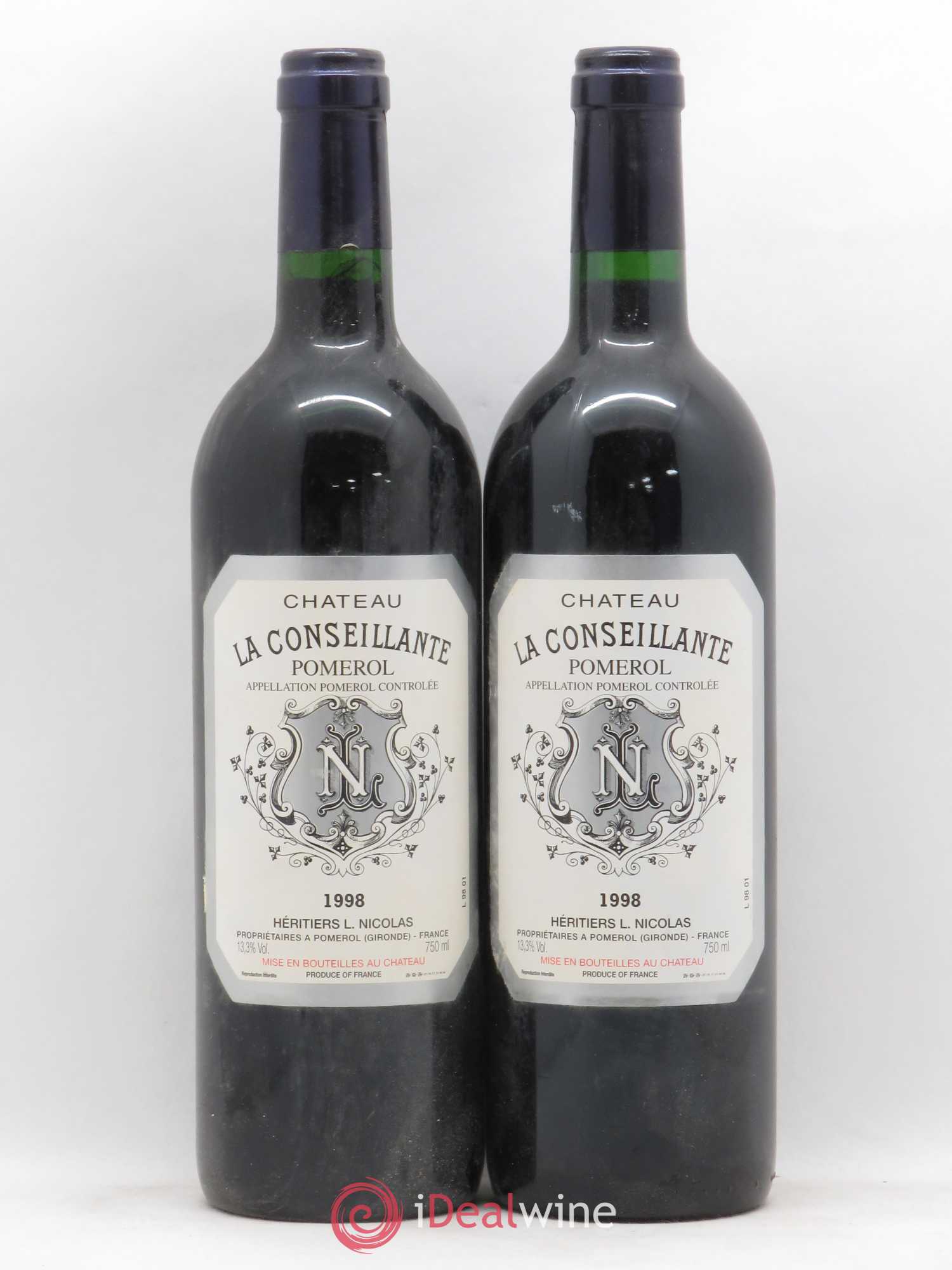 Château la Conseillante 1998 - Lot de 2 bouteilles - 0