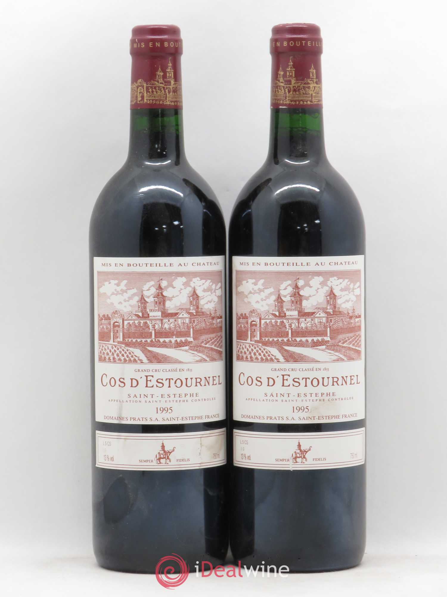 Cos d'Estournel 2ème Grand Cru Classé 1995 - Lot de 2 bouteilles - 0