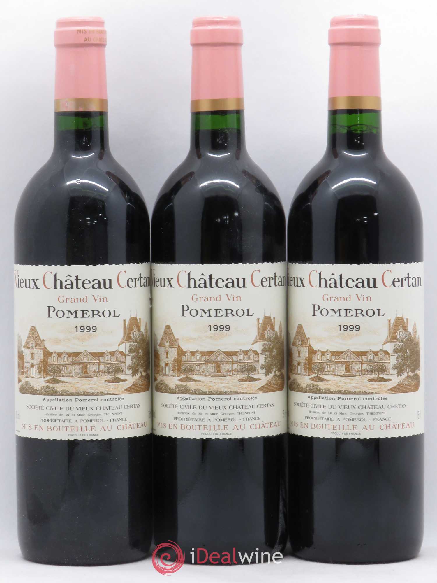 Vieux Château Certan 1999 - Lot de 3 bouteilles - 0