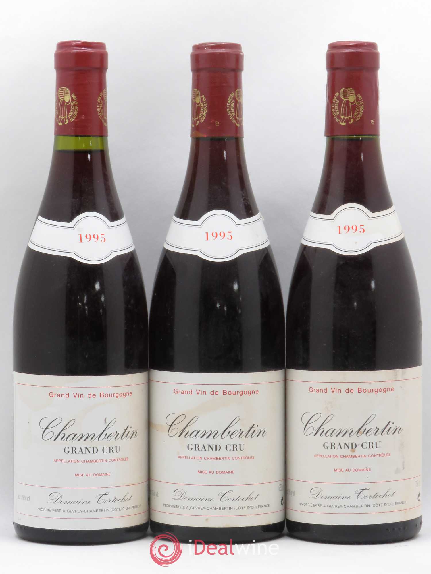 Chambertin Grand Cru Tortochot (Domaine) 1995 - Lot de 3 bouteilles - 0