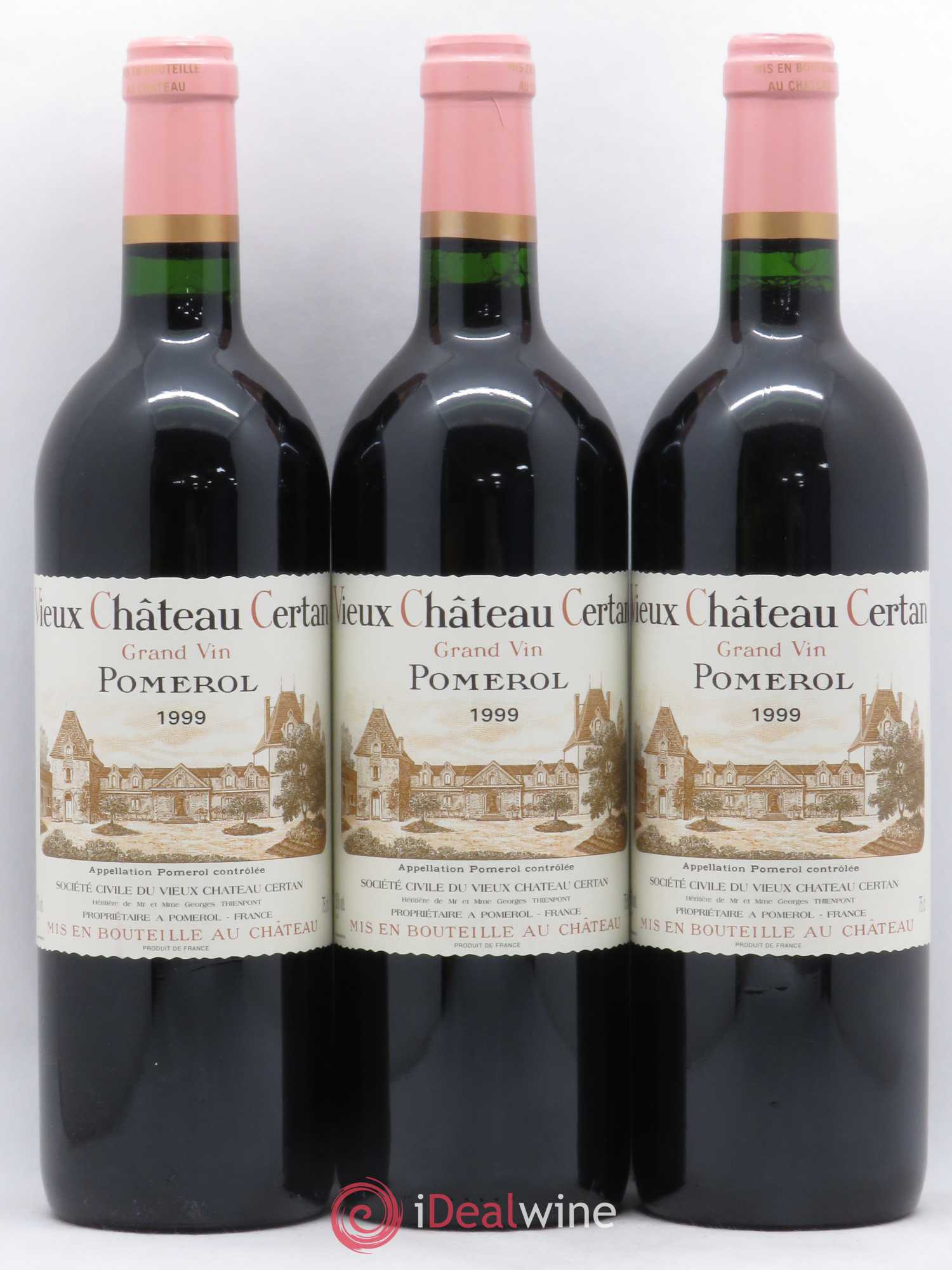 Vieux Château Certan 1999 - Lot de 3 bouteilles - 0