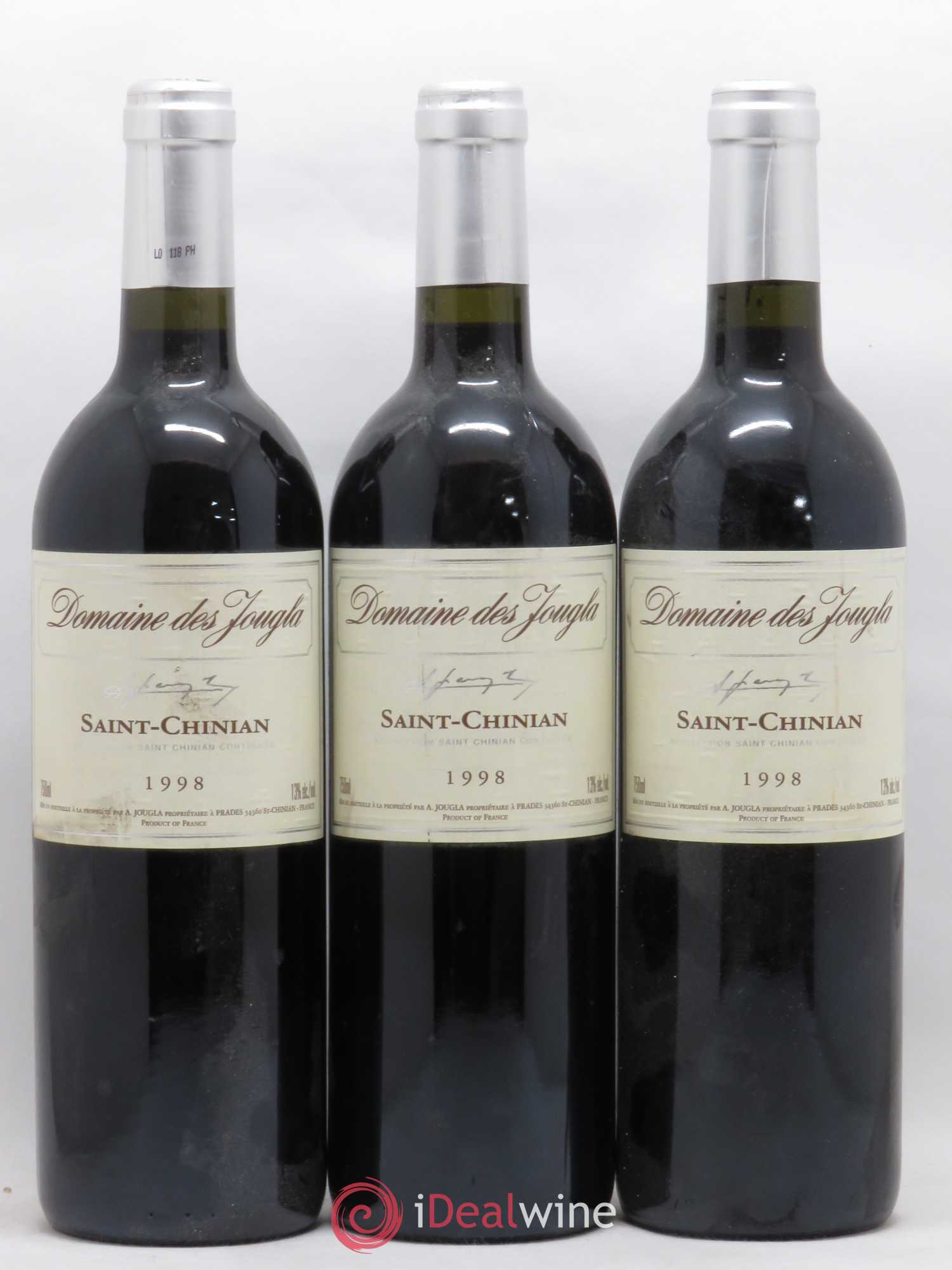 Saint-Chinian Jouglas Cuvée Signée 1998 - Lot de 6 bouteilles - 1