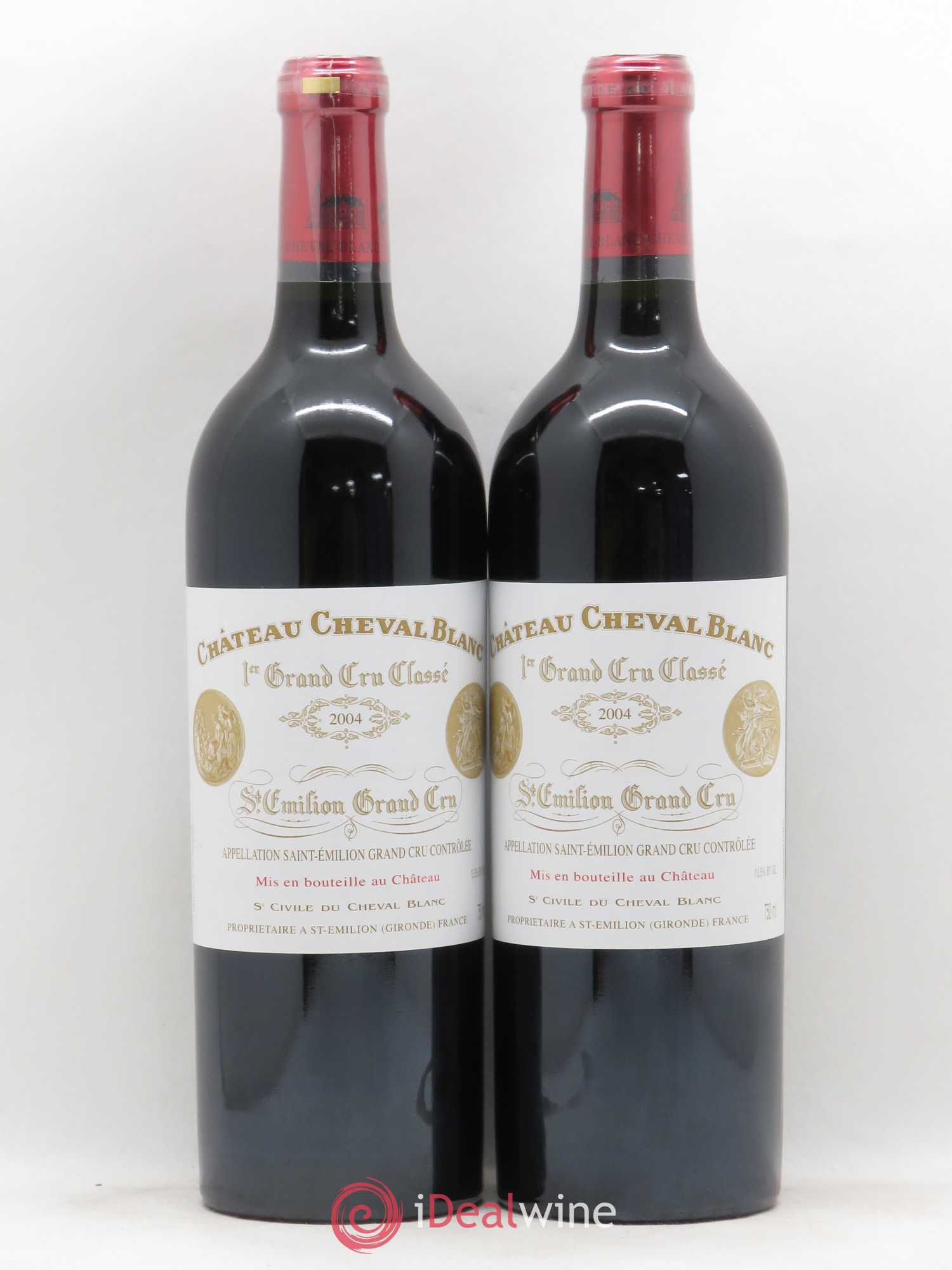 Château Cheval Blanc 1er Grand Cru Classé A 2004 - Lot de 2 bouteilles - 0