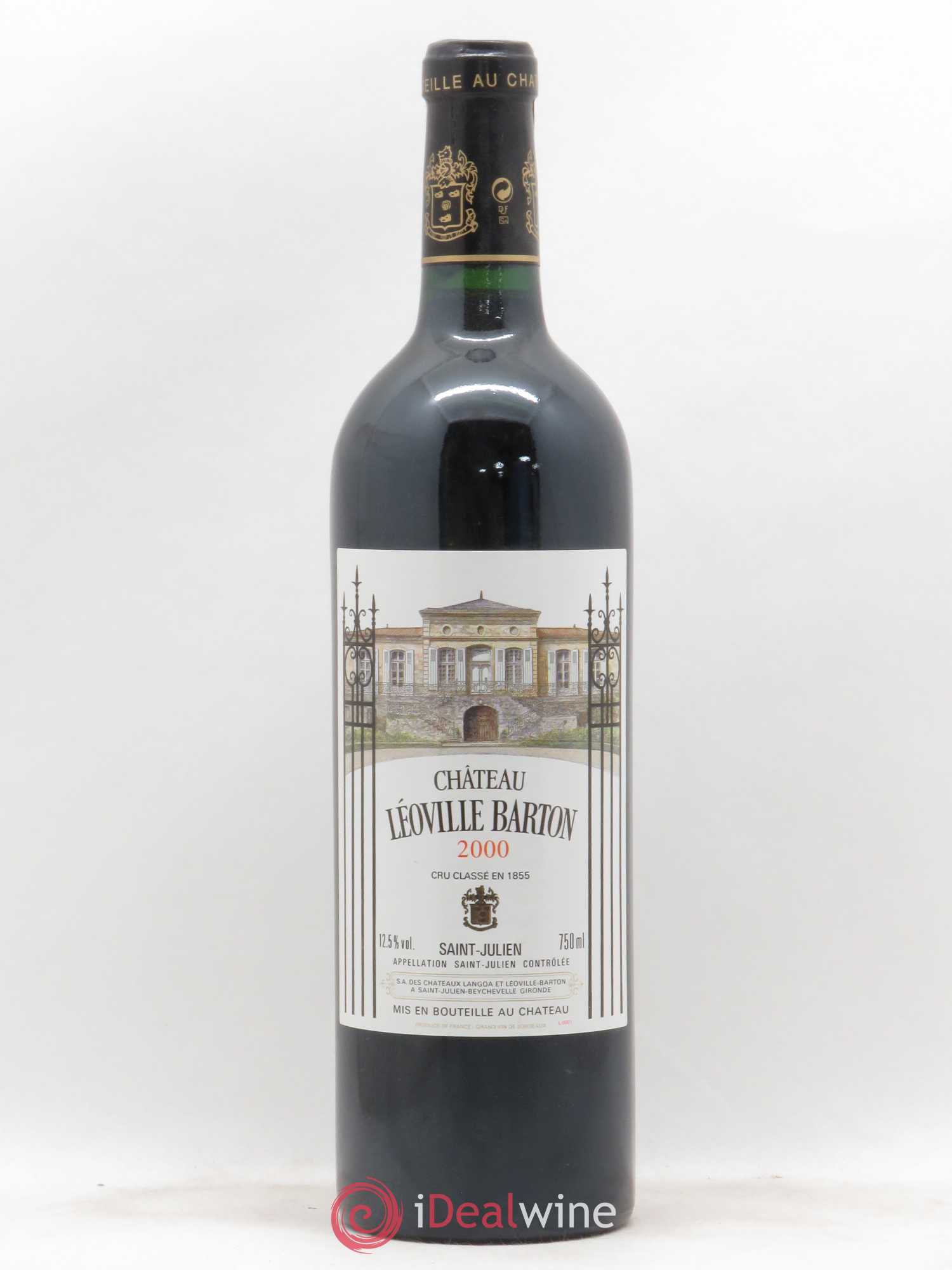 Château Léoville Barton 2ème Grand Cru Classé 2000 - Lot de 1 bouteille - 0