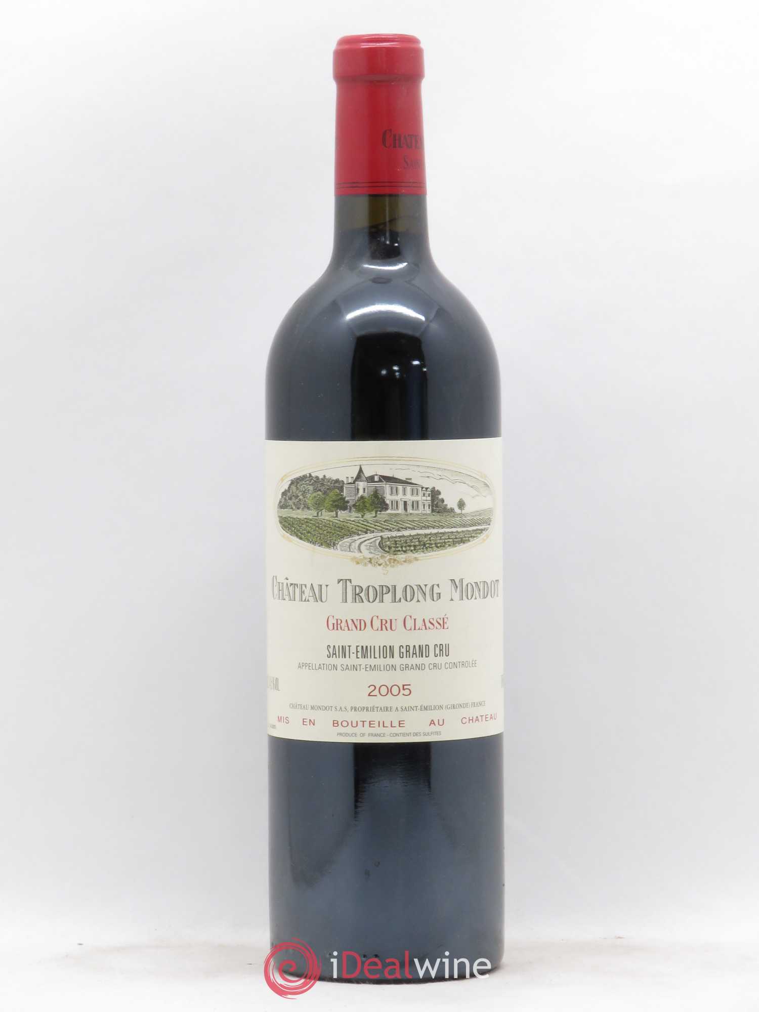 Château Troplong Mondot 1er Grand Cru Classé B 2005 - Lot de 1 bouteille - 0