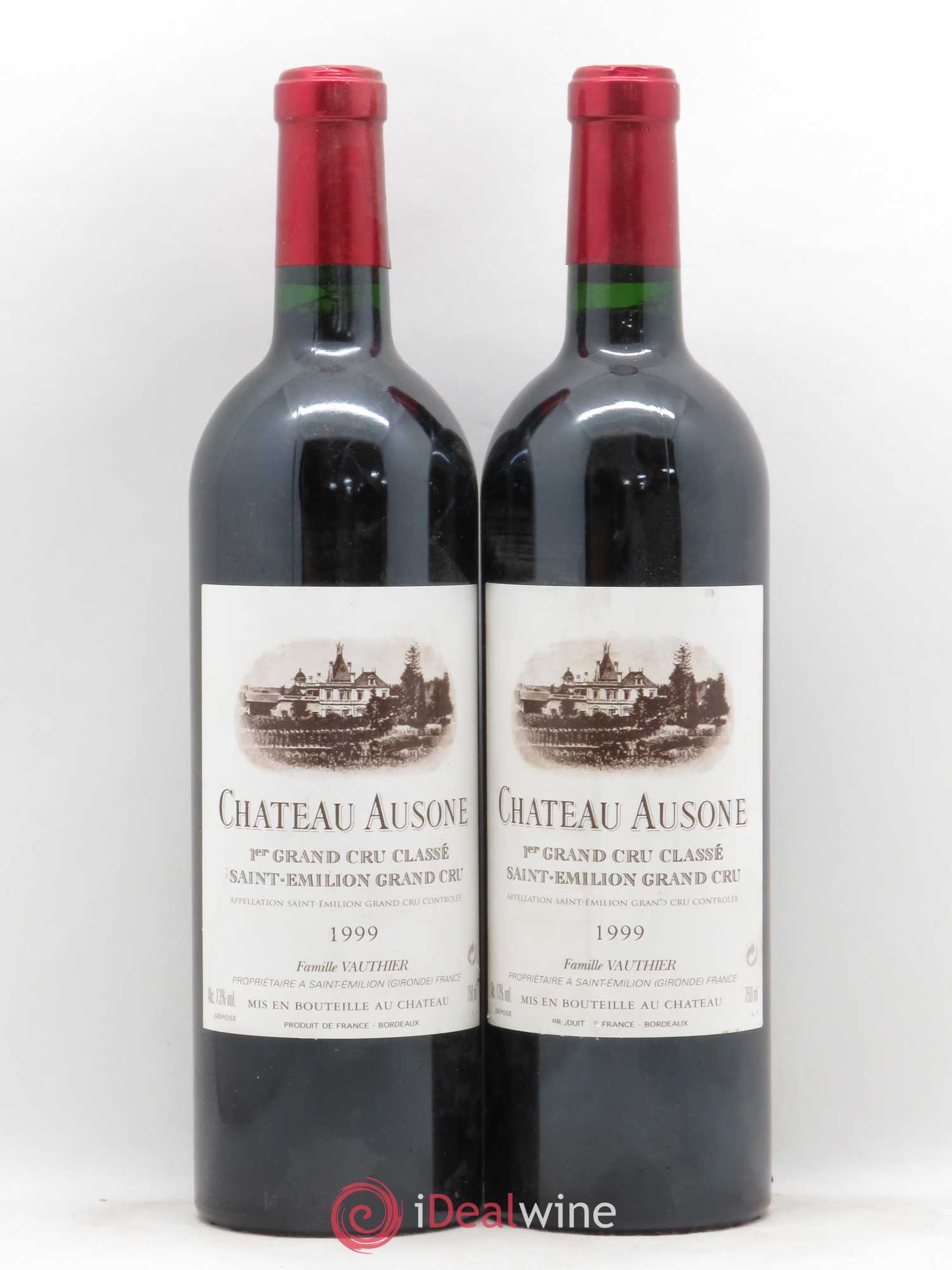 Château Ausone 1er Grand Cru Classé A 1999 - Lot de 2 bouteilles - 0