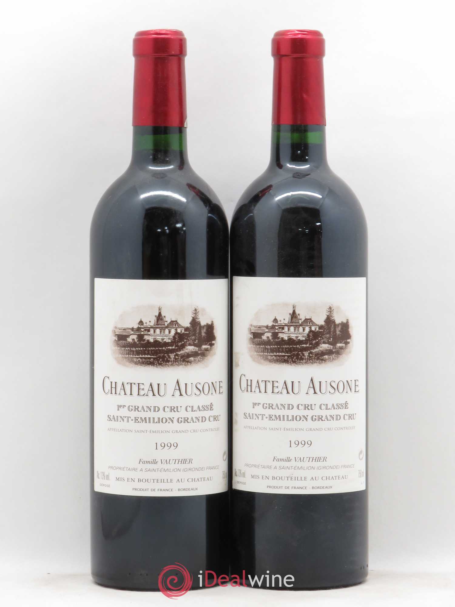 Château Ausone 1er Grand Cru Classé A 1999 - Lot de 2 bouteilles - 0