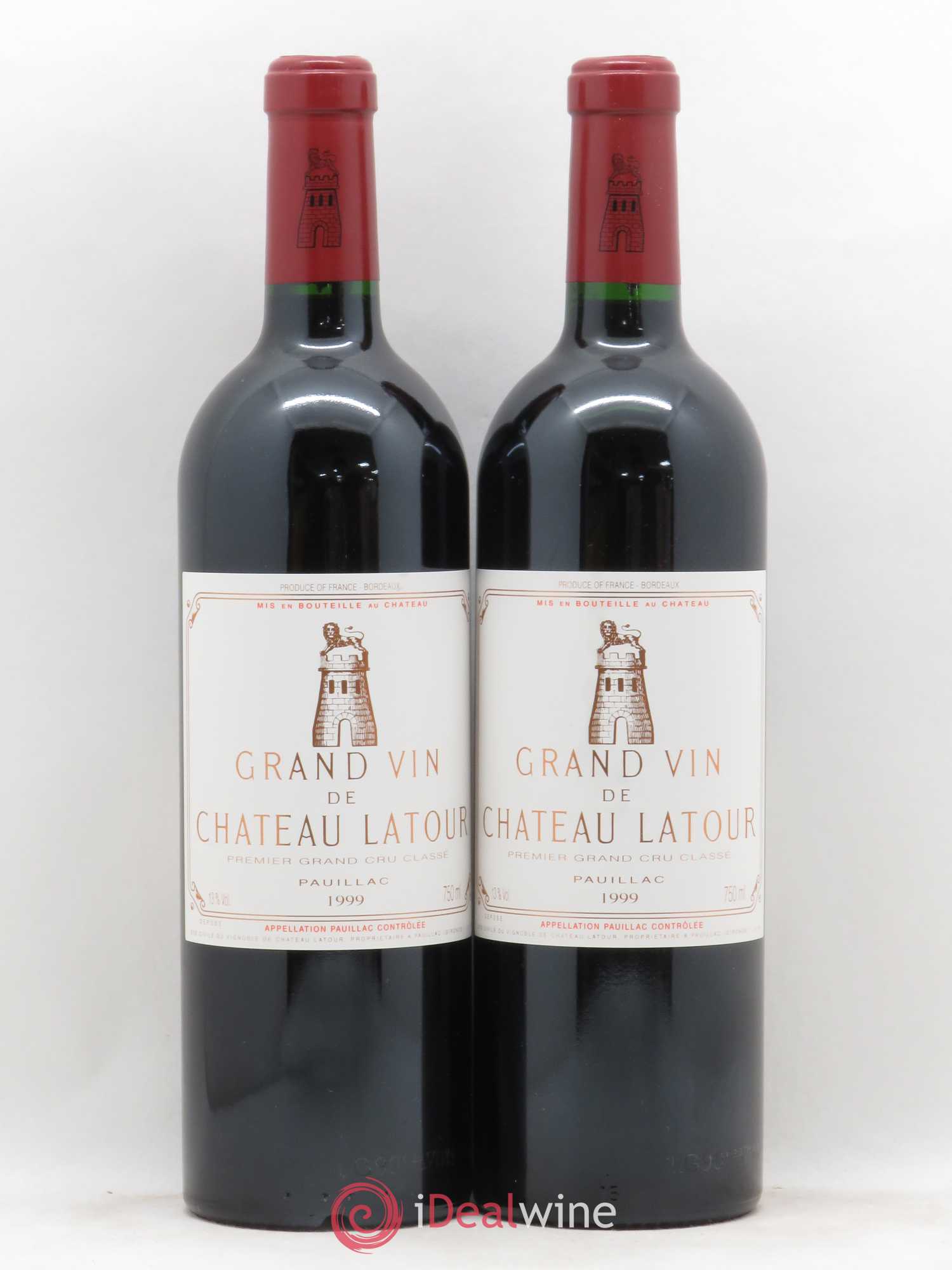 Château Latour 1er Grand Cru Classé 1999 - Lot de 2 bouteilles - 0