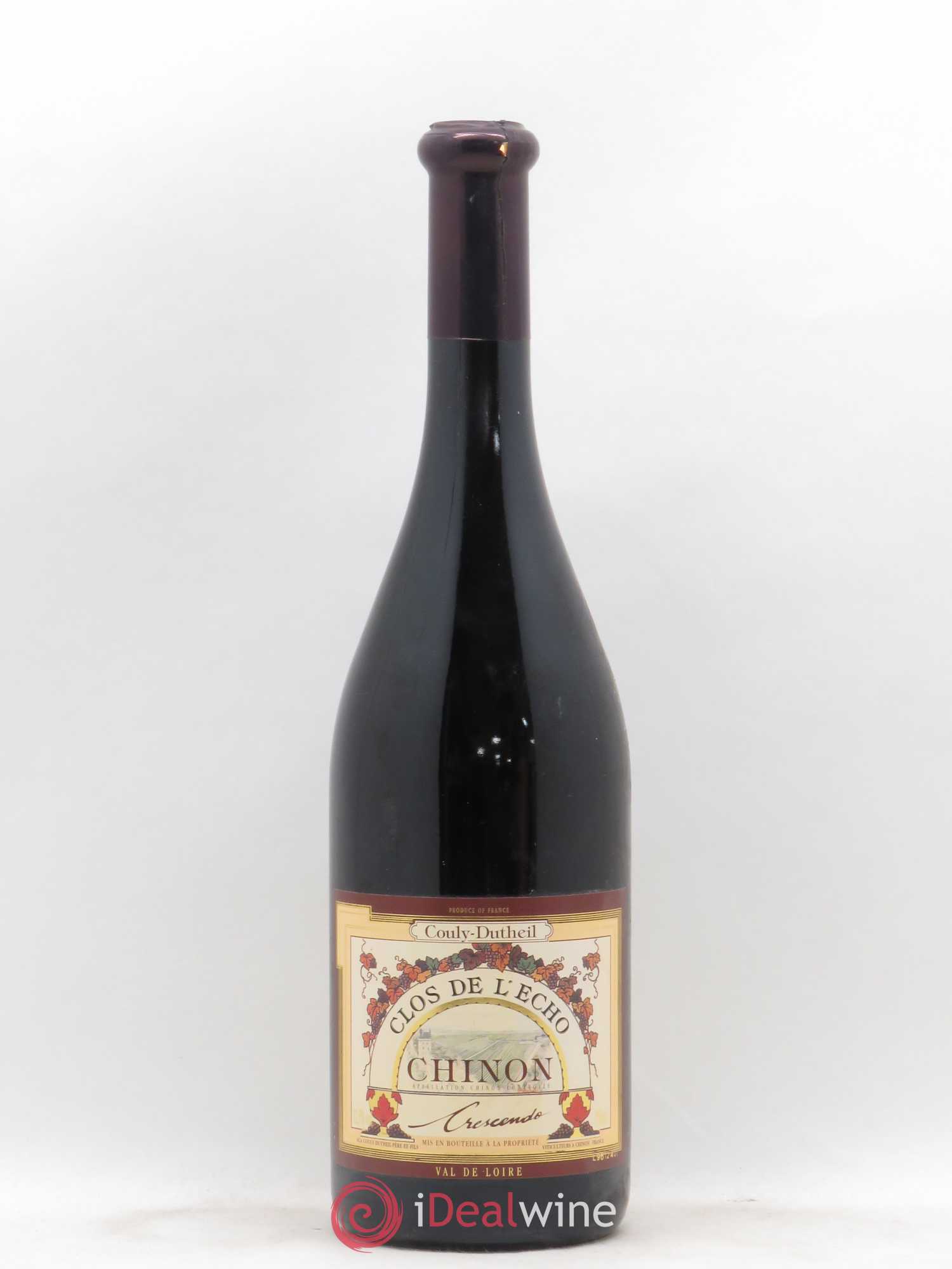 Chinon Clos de l'Echo Couly-Dutheil Crescendo 1996 - Lot de 1 bouteille - 0