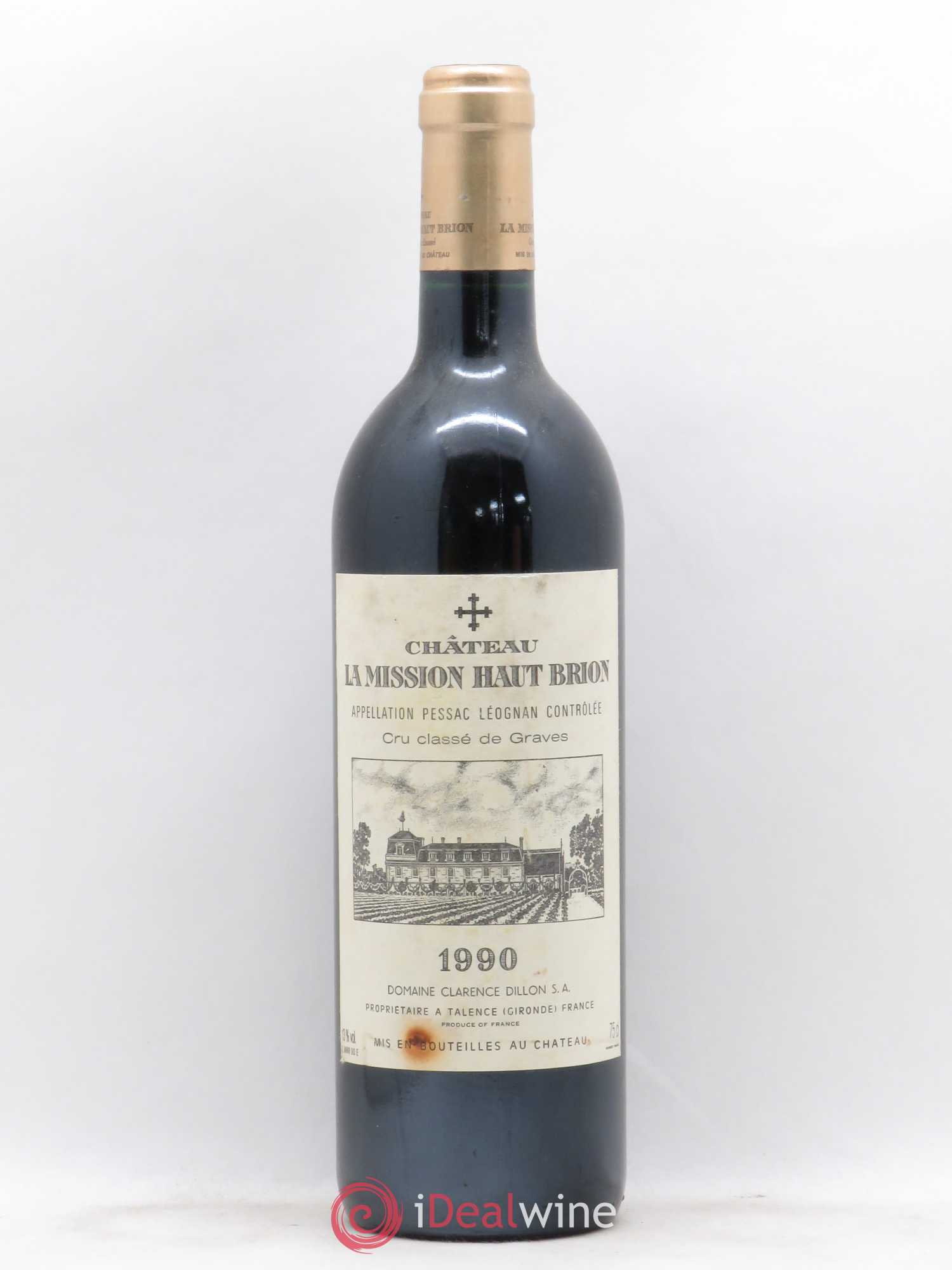 Château la Mission Haut-Brion Cru Classé de Graves 1990 - Lot de 1 bouteille - 0