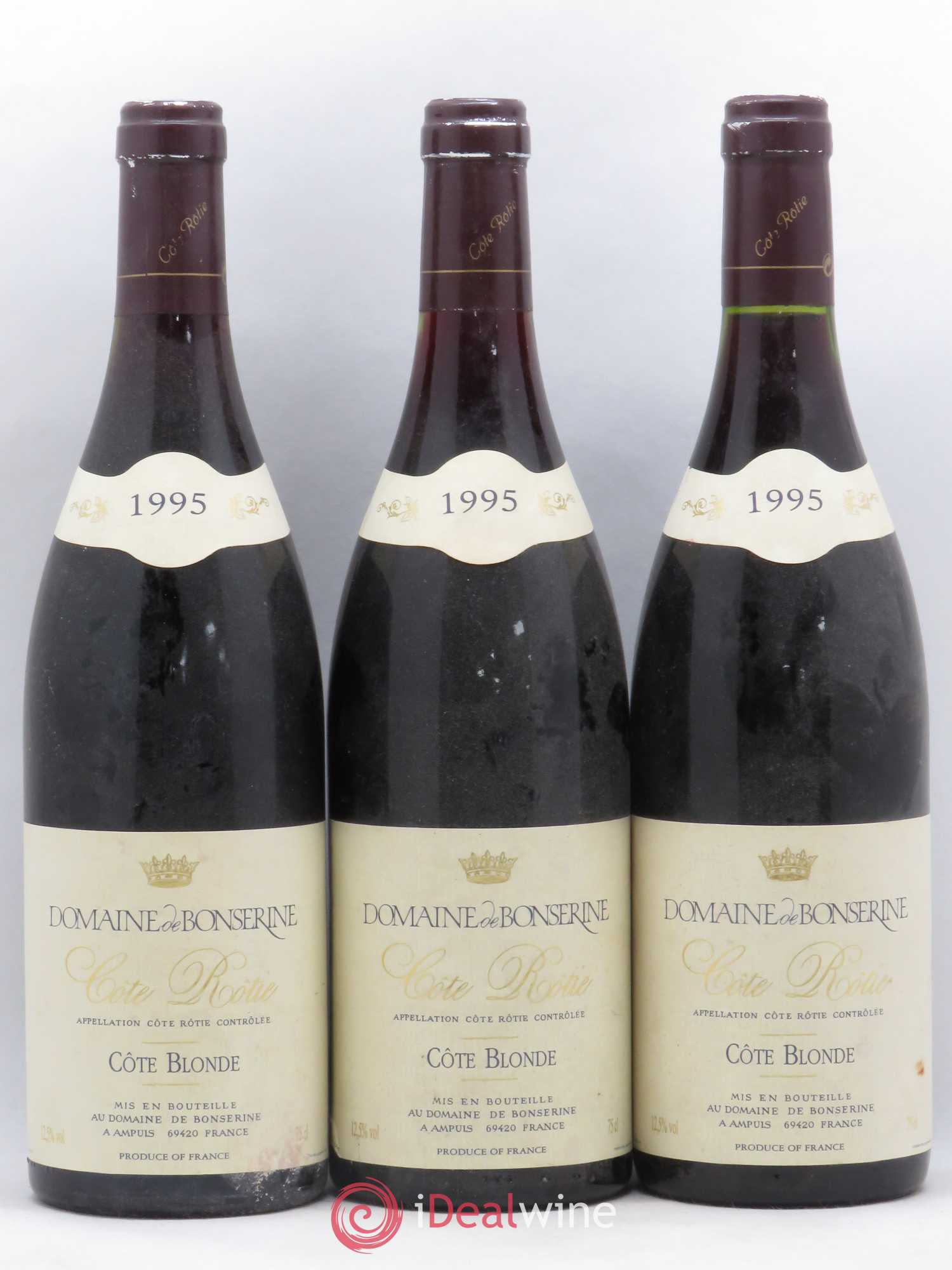 Côte-Rôtie La Garde Bonserine (Domaine de) 1995 - Lot de 3 bouteilles - 0