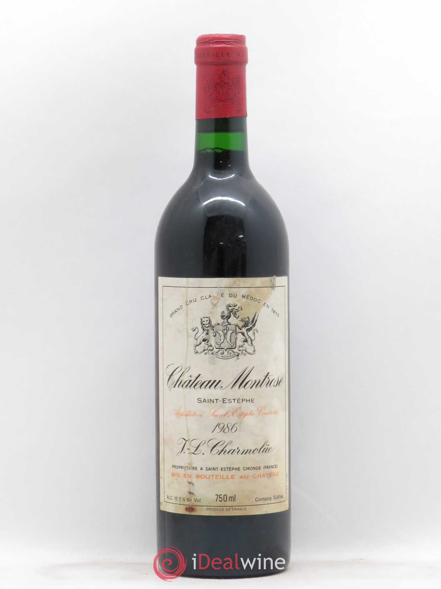 Château Montrose 2ème Grand Cru Classé 1986 - Lot de 1 bouteille - 0