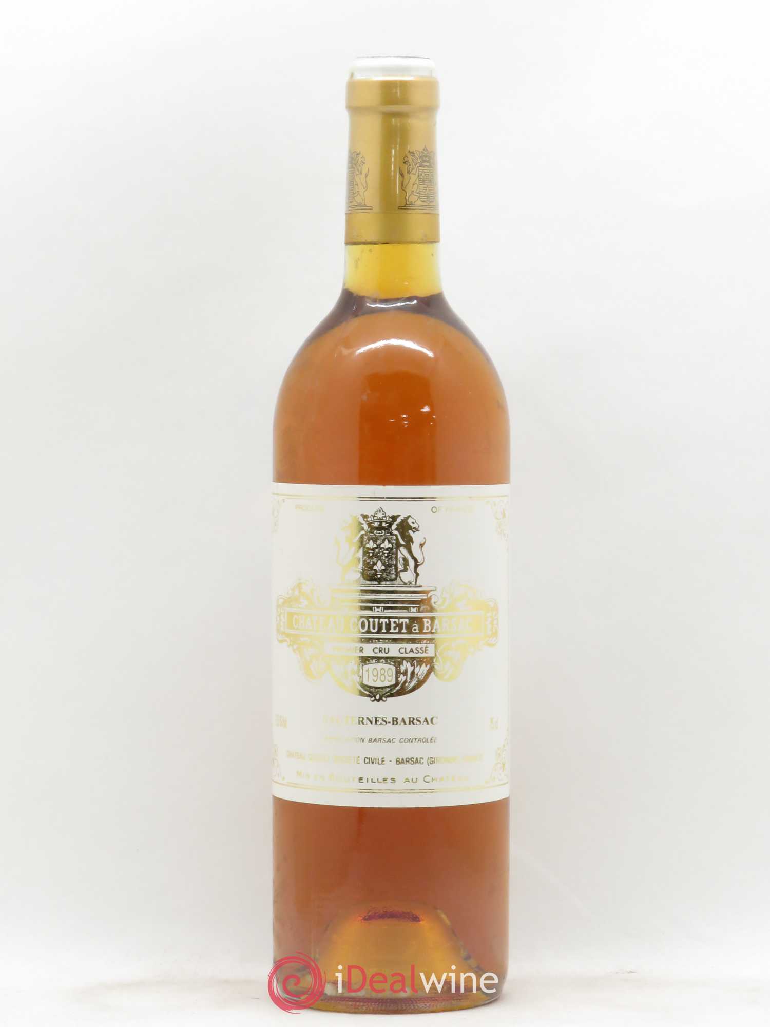 Château Coutet 1er Grand Cru Classé 1989 - Lotto di 1 bottiglia - 0