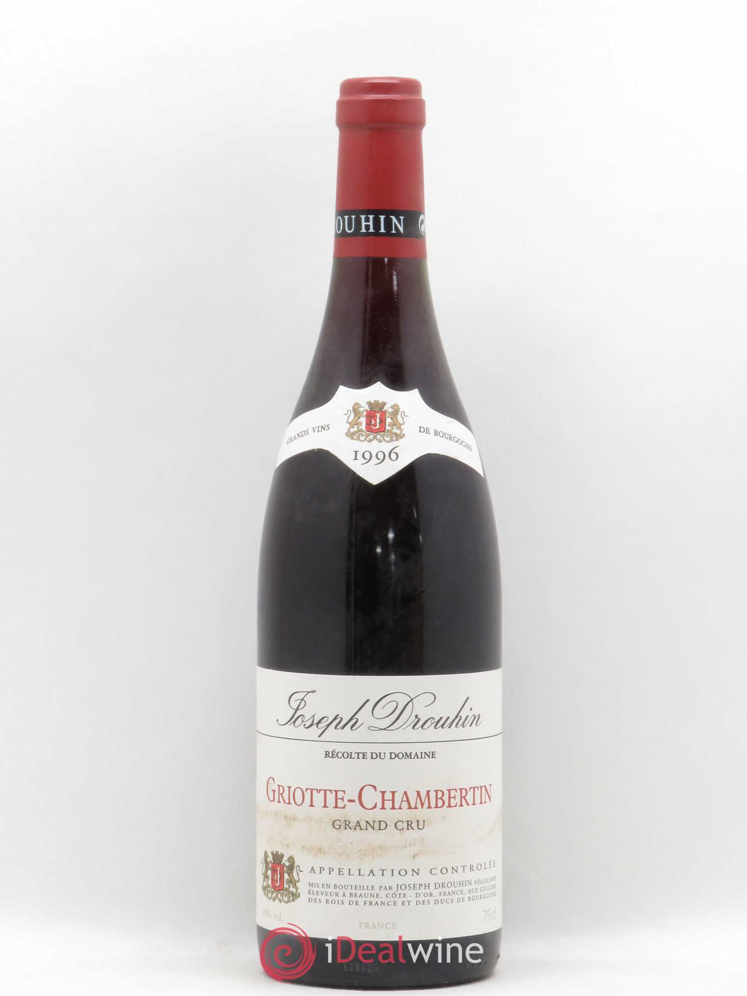 Griotte-Chambertin Grand Cru Joseph Drouhin 1996 - Lot de 1 bouteille - 0