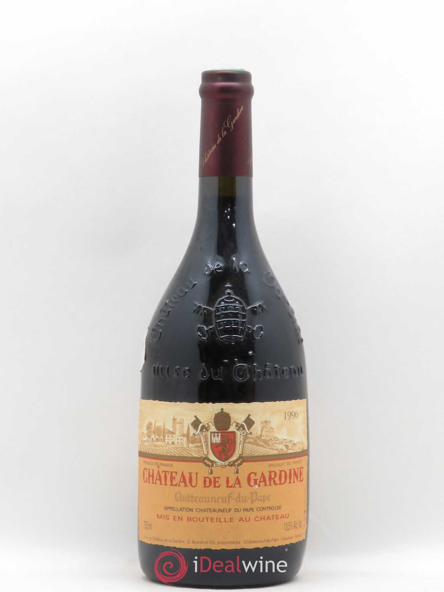 Châteauneuf-du-Pape Château de La Gardine Famille Brunel 1996 - Lot de 1 bouteille - 0