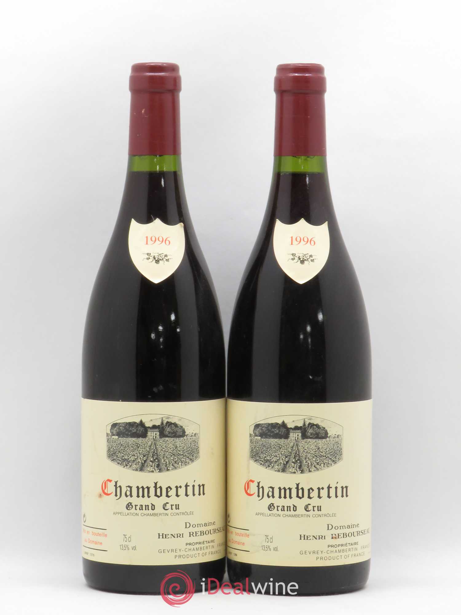 Chambertin Grand Cru Henri Rebourseau 1996 - Lot de 2 bouteilles - 0