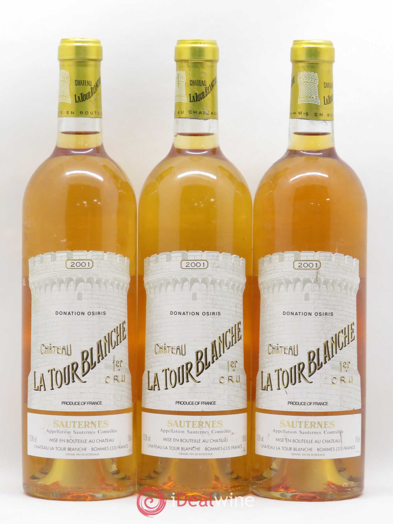 Château la Tour Blanche 1er Grand Cru Classé 2001 - Lotto di 6 bottiglie - 1