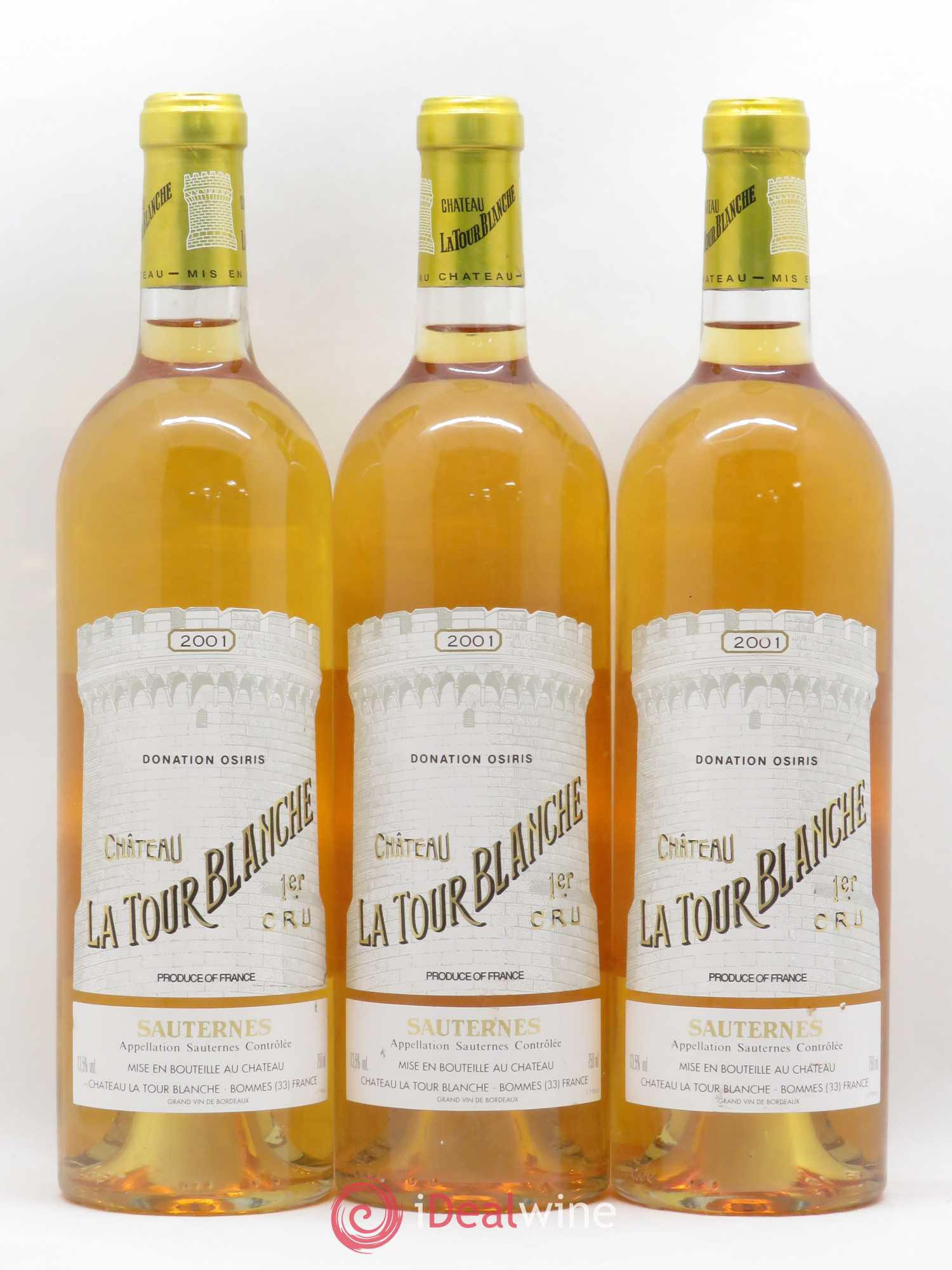 Château la Tour Blanche 1er Grand Cru Classé 2001 - Lotto di 6 bottiglie - 2