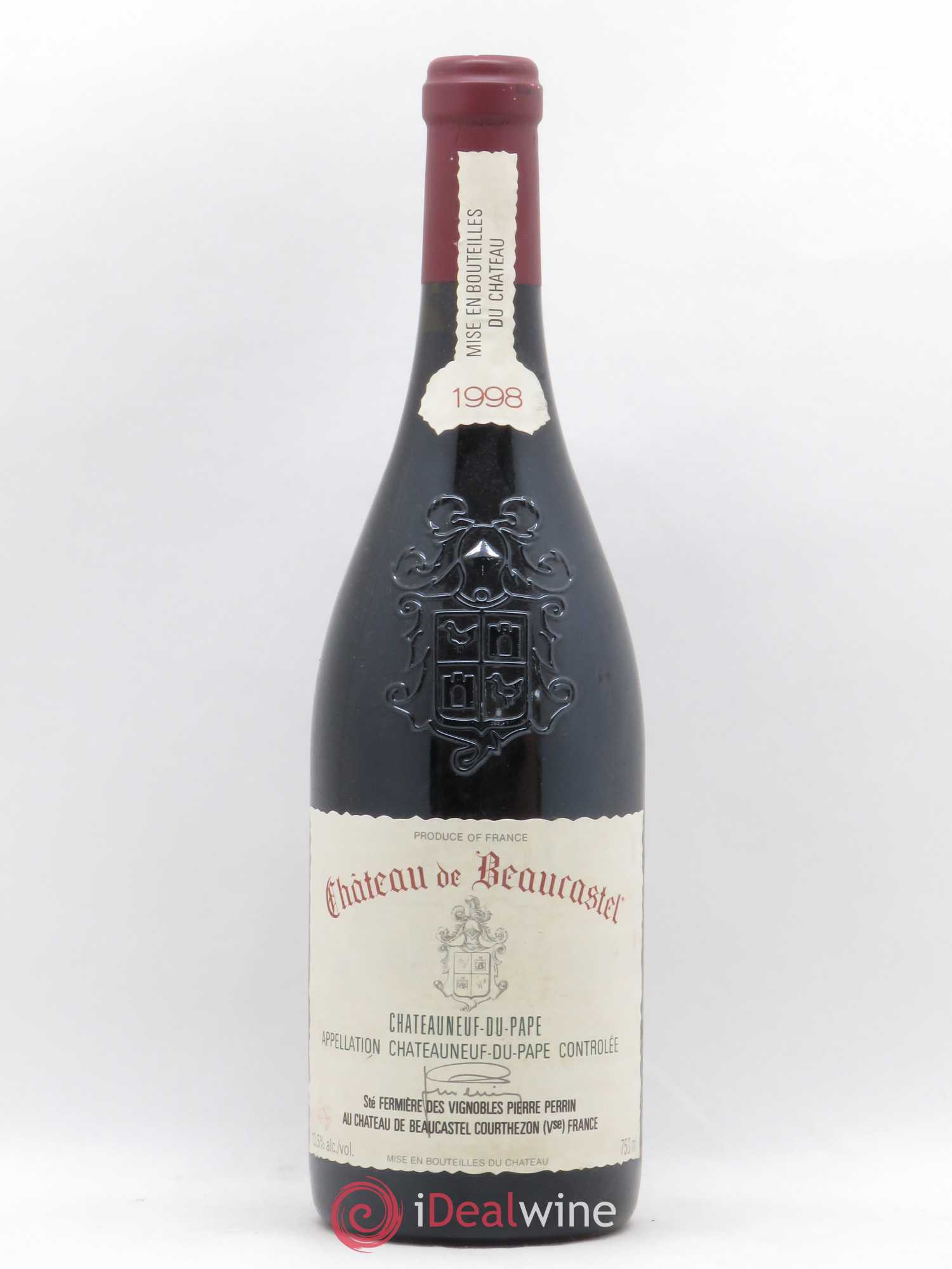 Châteauneuf-du-Pape Château de Beaucastel Famille Perrin 1998 - Lot de 1 bouteille - 0