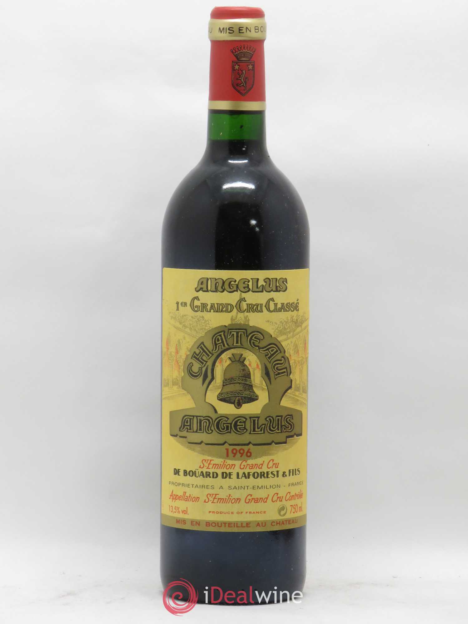 Château Angélus 1er Grand Cru Classé A 1996 - Lot de 1 bouteille - 0