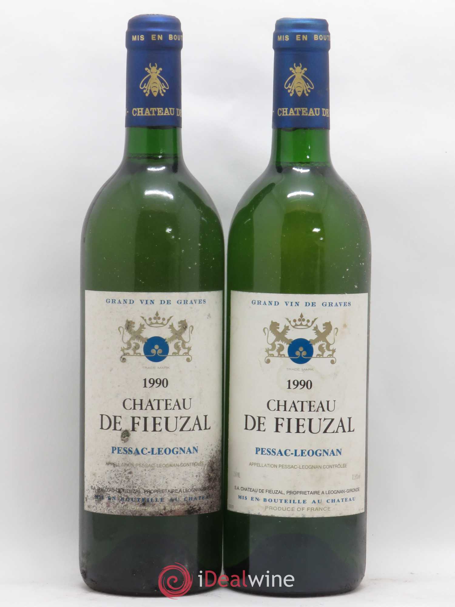 Château de Fieuzal 1990 - Lot de 2 bouteilles - 0