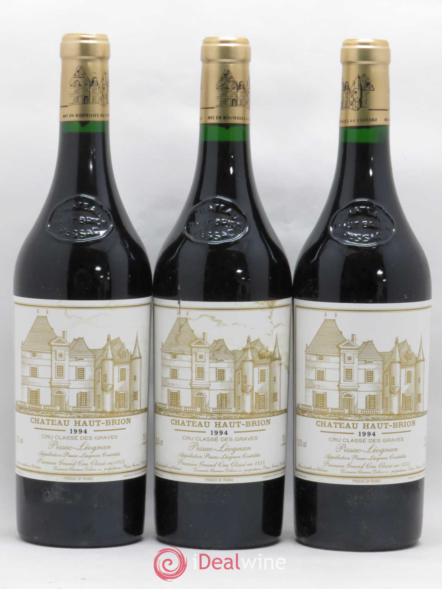 Château Haut Brion 1er Grand Cru Classé 1994 - Lot de 3 bouteilles - 0