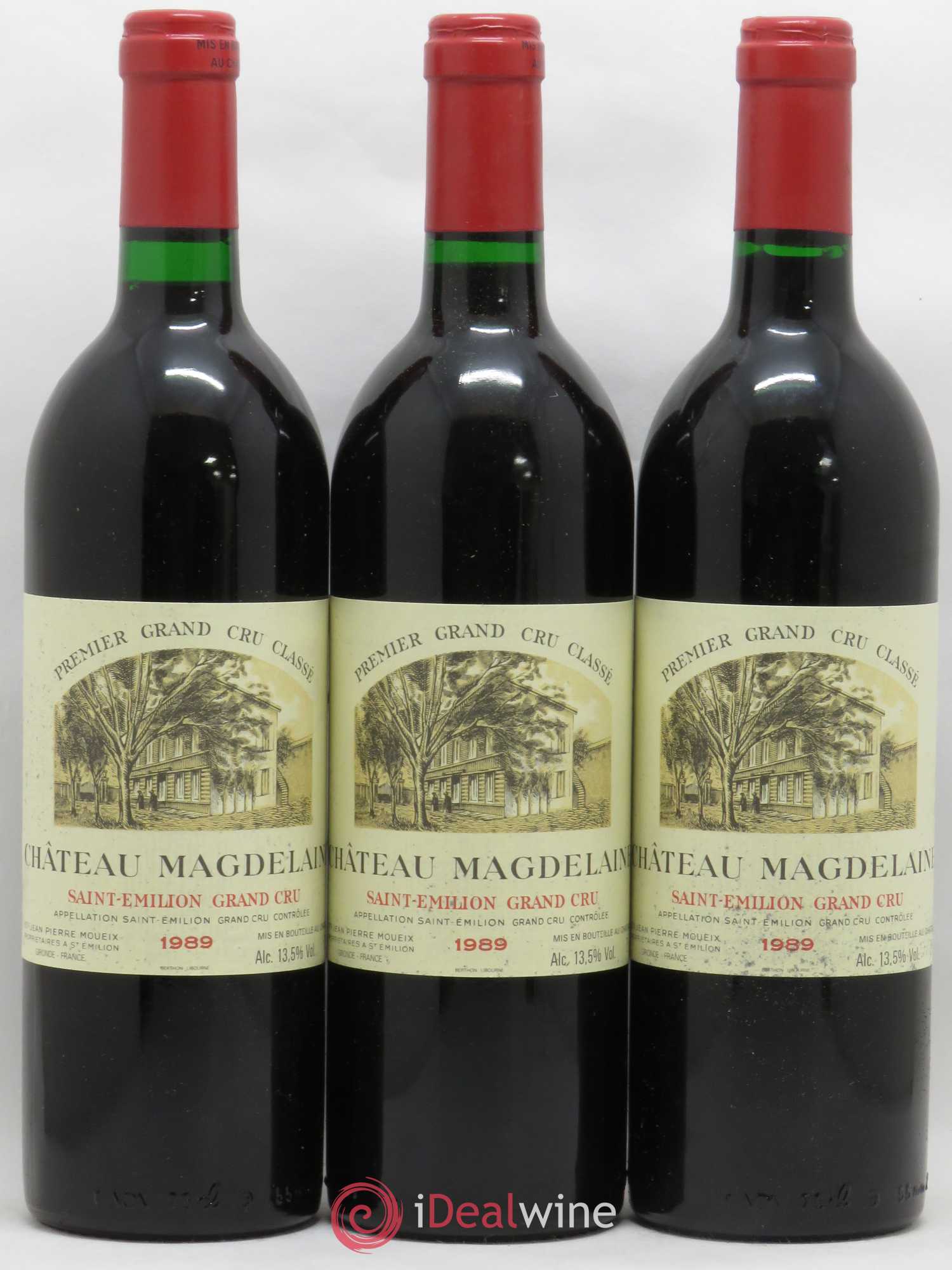 Château Magdelaine 1989 - Lot de 3 bouteilles - 0