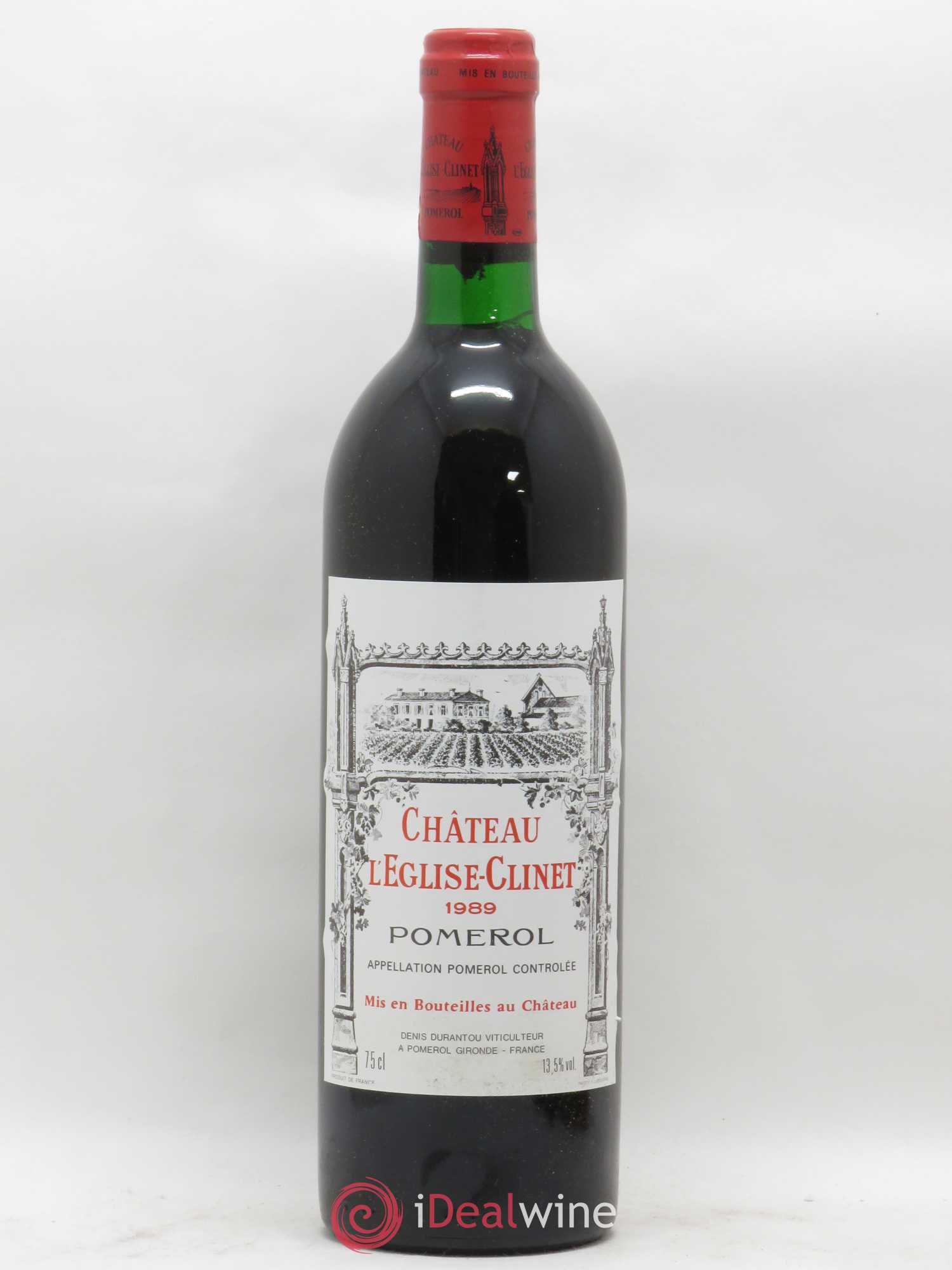 Château l' Église Clinet 1989 - Lot de 1 bouteille - 0