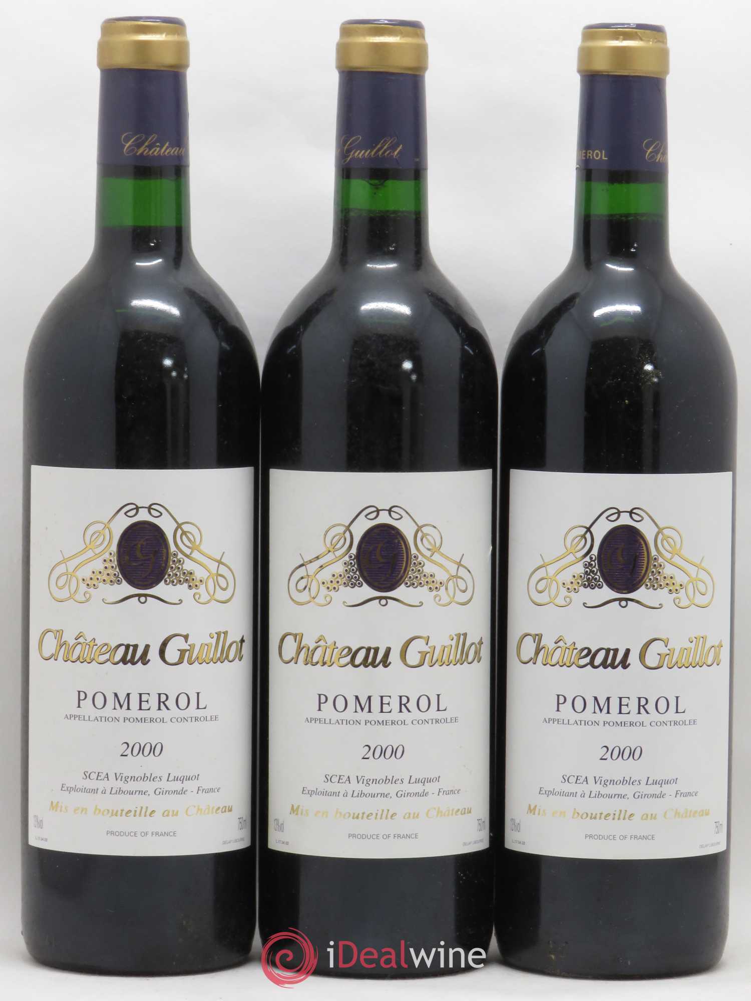Château Guillot 2000 - Lot de 3 bouteilles - 0