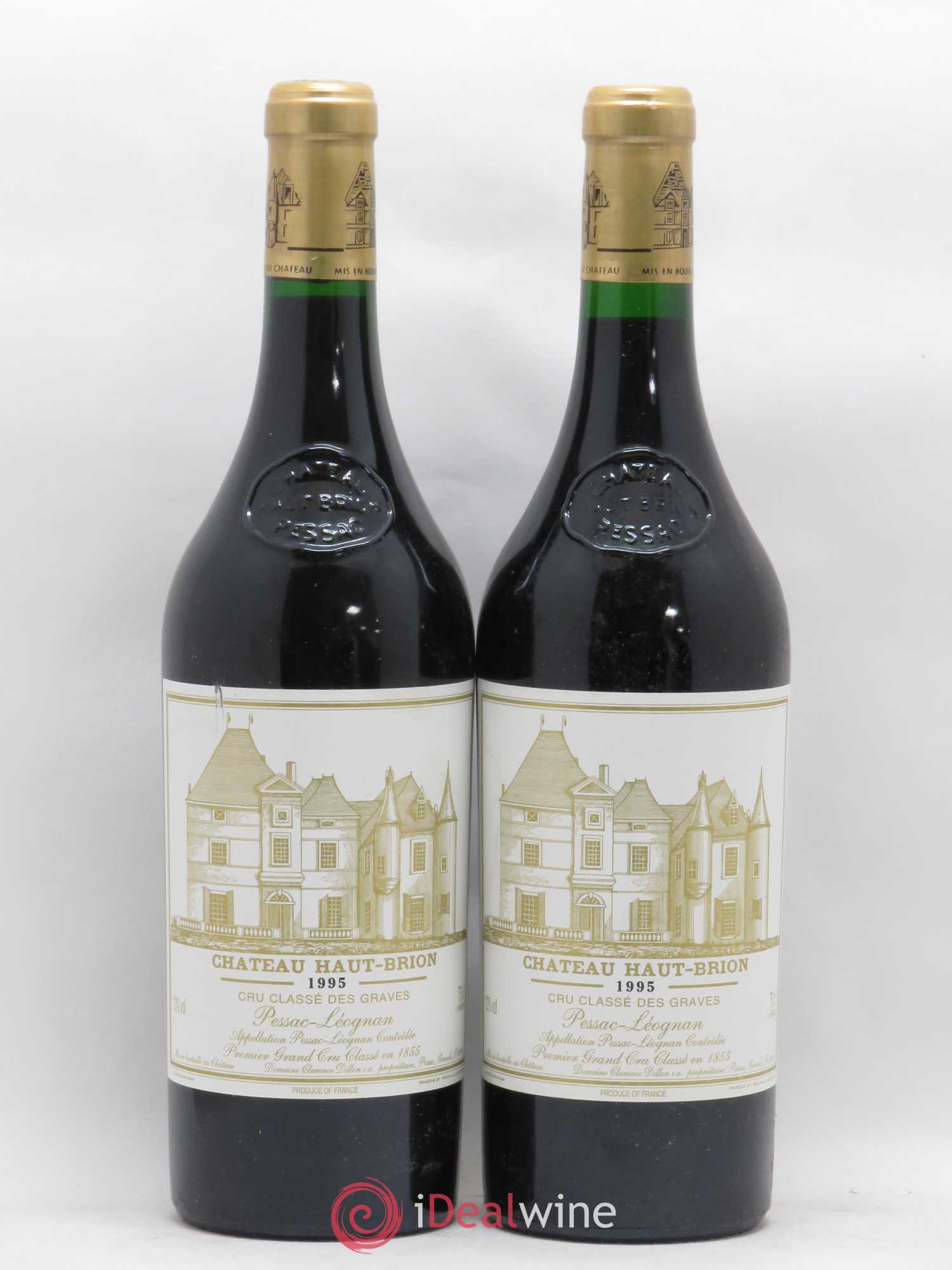 Château Haut Brion 1er Grand Cru Classé 1995 - Lot de 2 bouteilles - 0