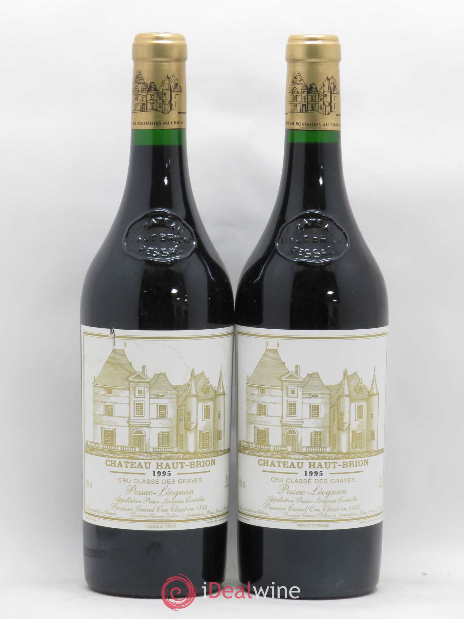 Château Haut Brion 1er Grand Cru Classé 1995 - Lot de 2 bouteilles - 0
