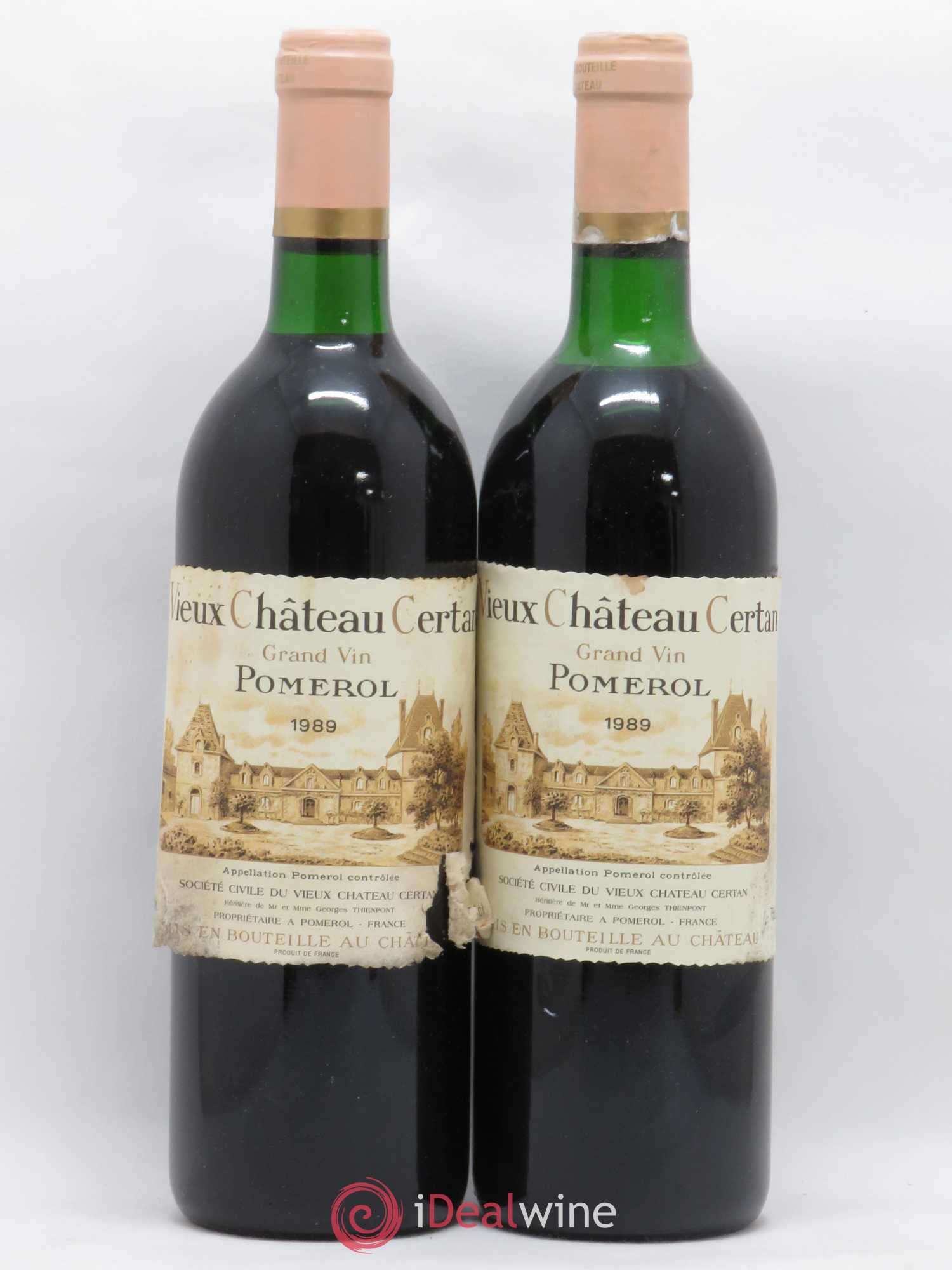 Vieux Château Certan 1989 - Lot de 2 bouteilles - 0