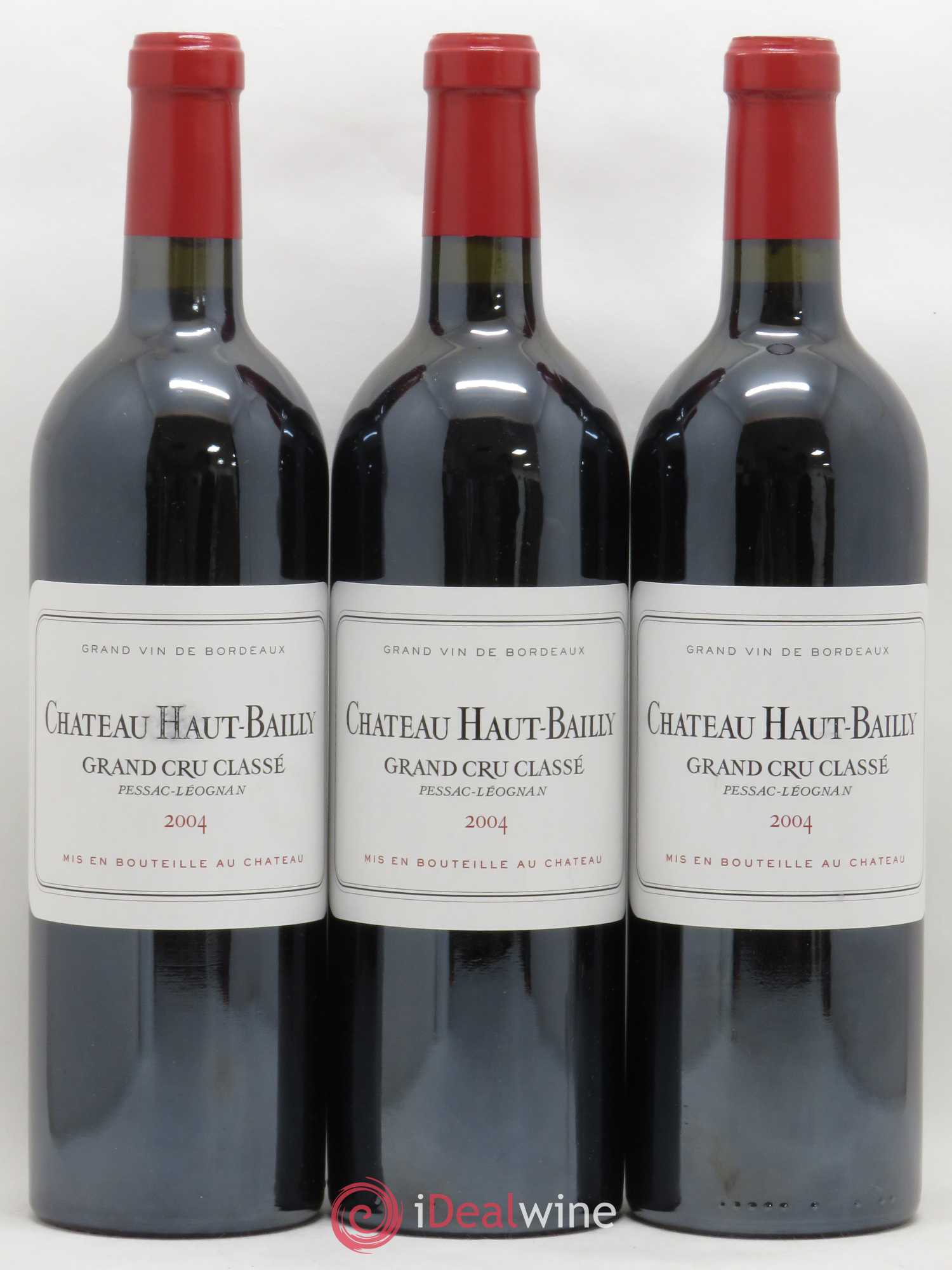 Château Haut-Bailly Cru Classé de Graves 2004 - Lot de 3 bouteilles - 0