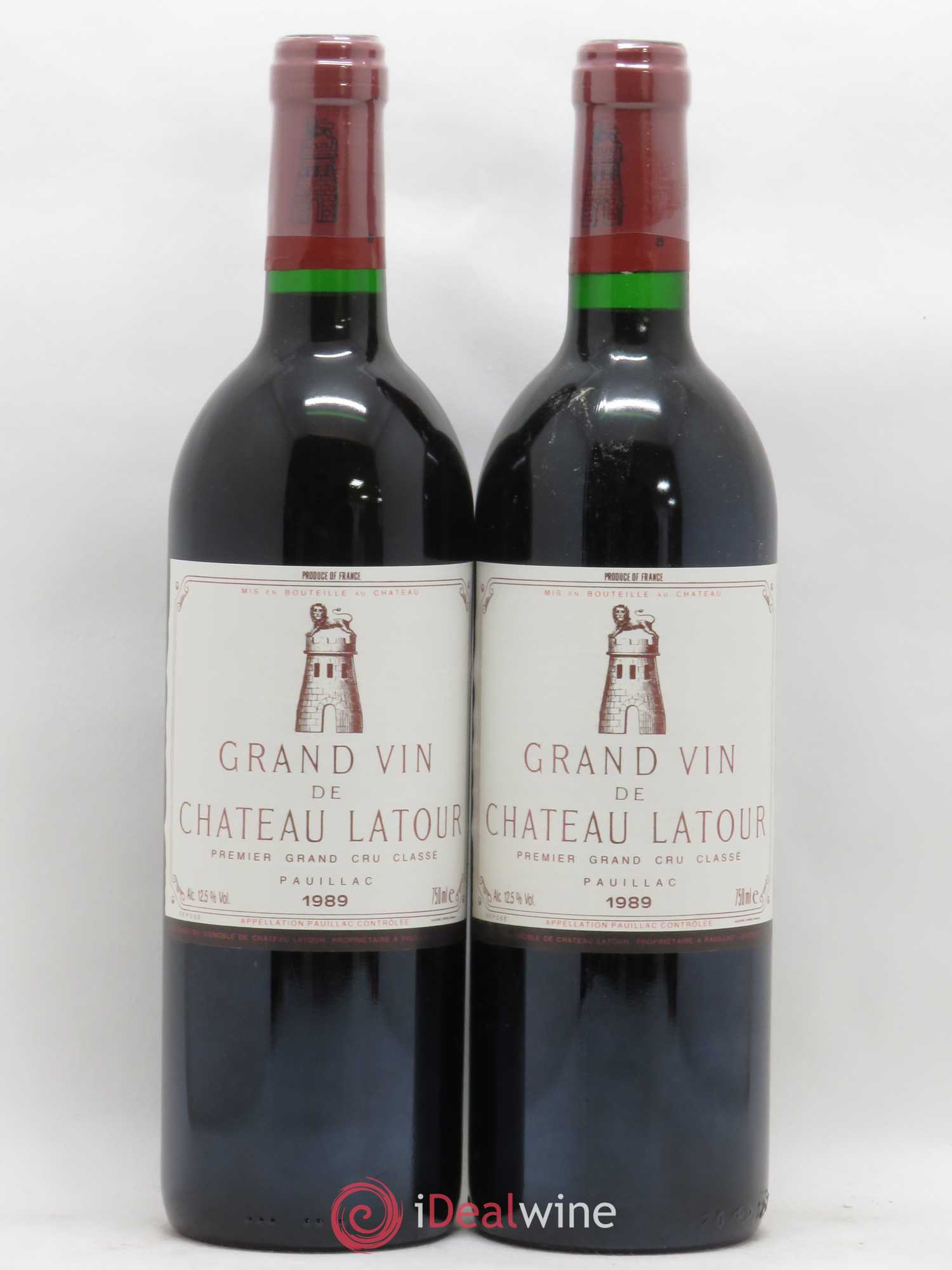 Château Latour 1er Grand Cru Classé 1989 - Lot de 2 bouteilles - 0