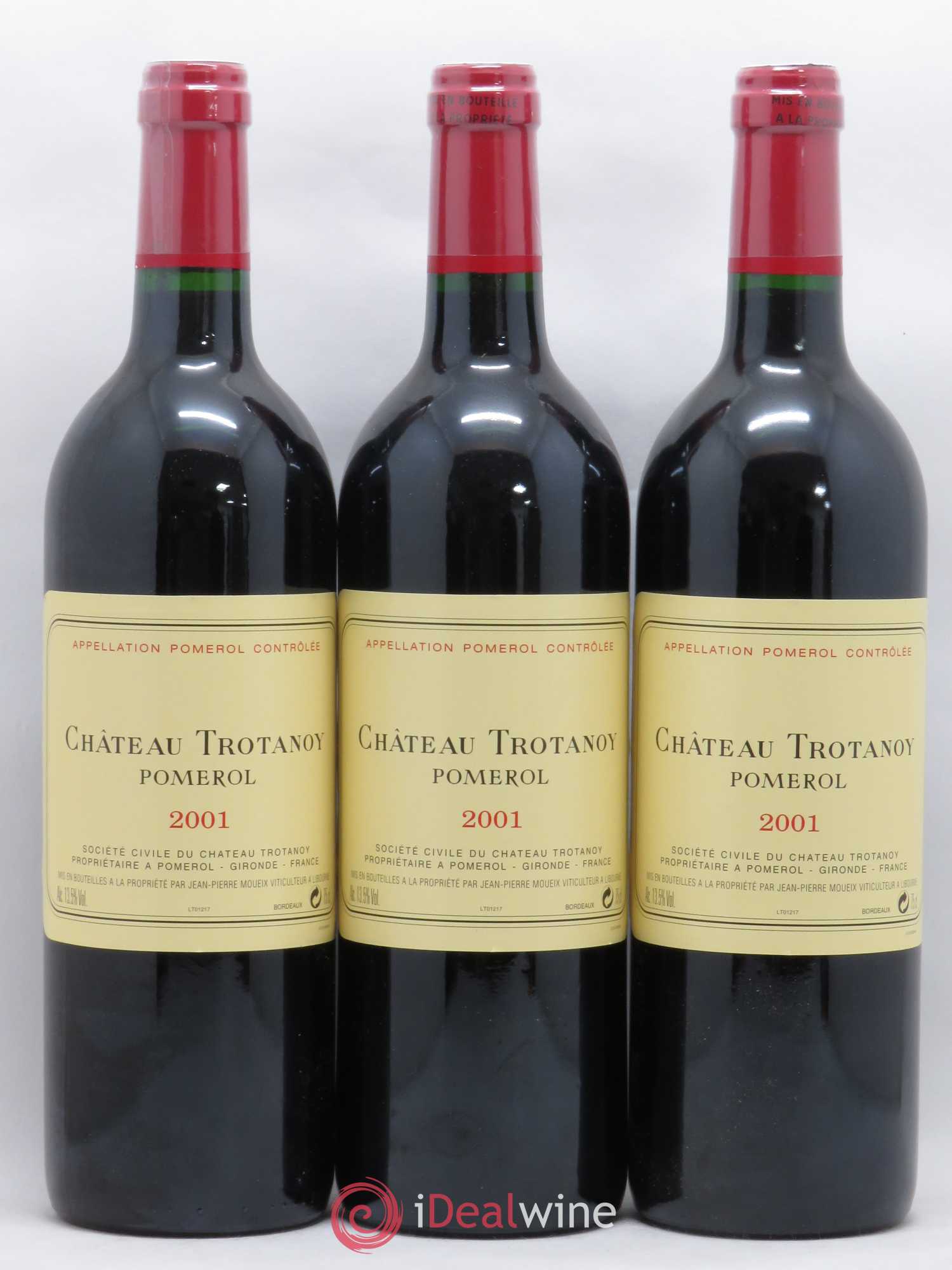 Château Trotanoy 2001 - Lot de 3 bouteilles - 0