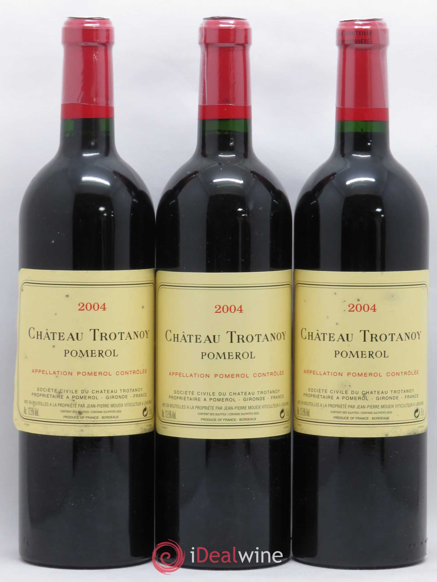 Château Trotanoy 2004 - Lot de 3 bouteilles - 0