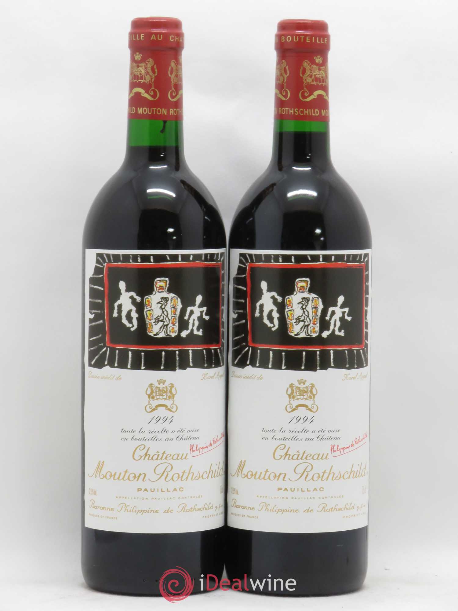 Château Mouton Rothschild 1er Grand Cru Classé 1994 - Lot de 2 bouteilles - 0