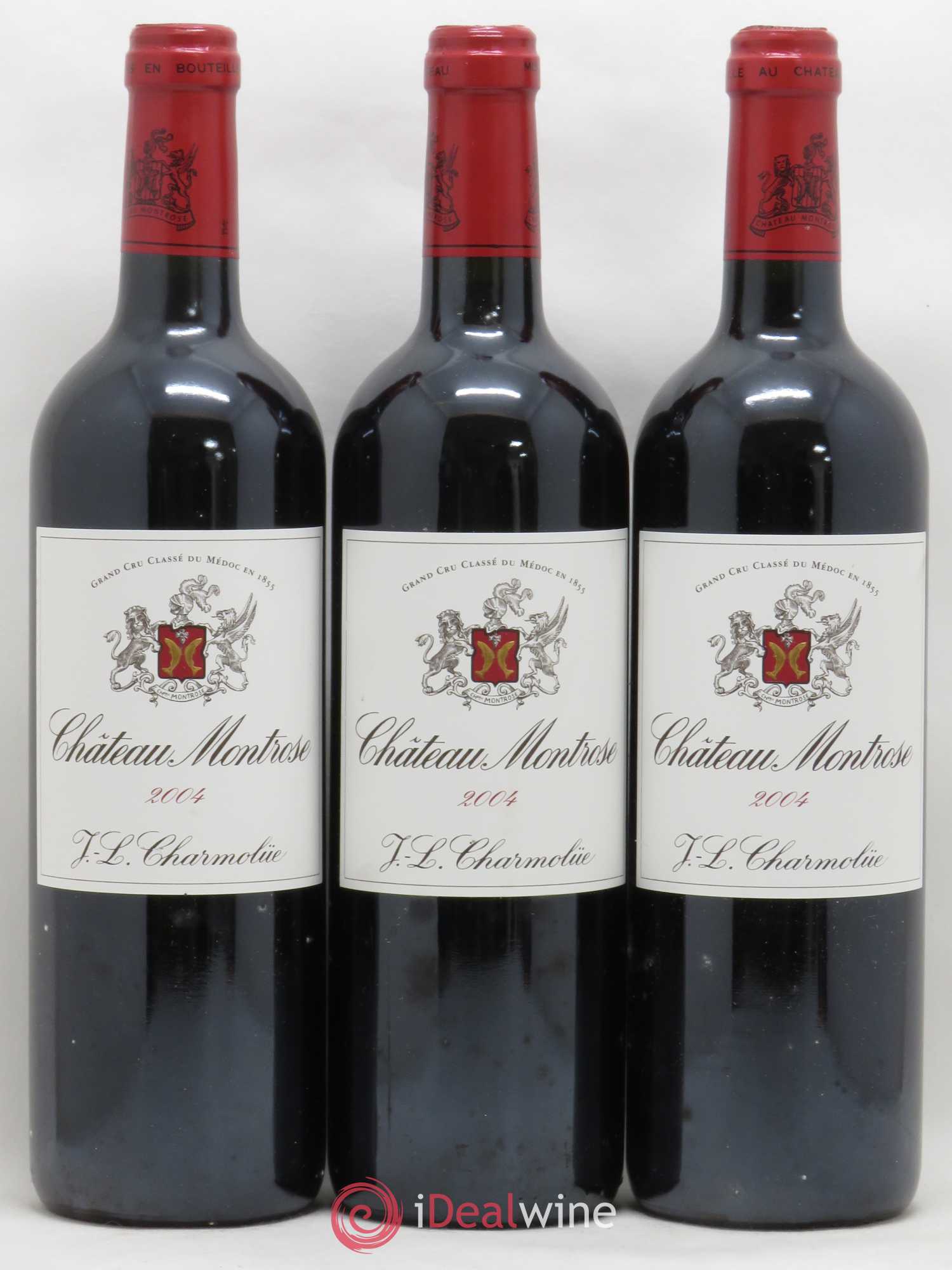 Château Montrose 2ème Grand Cru Classé 2004 - Lot de 3 bouteilles - 0