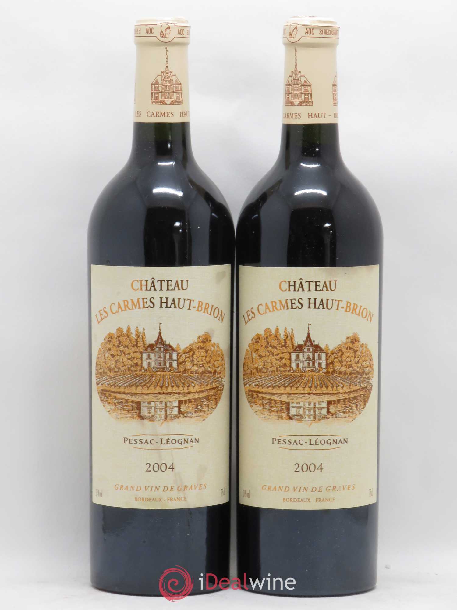 Château Les Carmes Haut-Brion 2004 - Lot de 2 bouteilles - 0