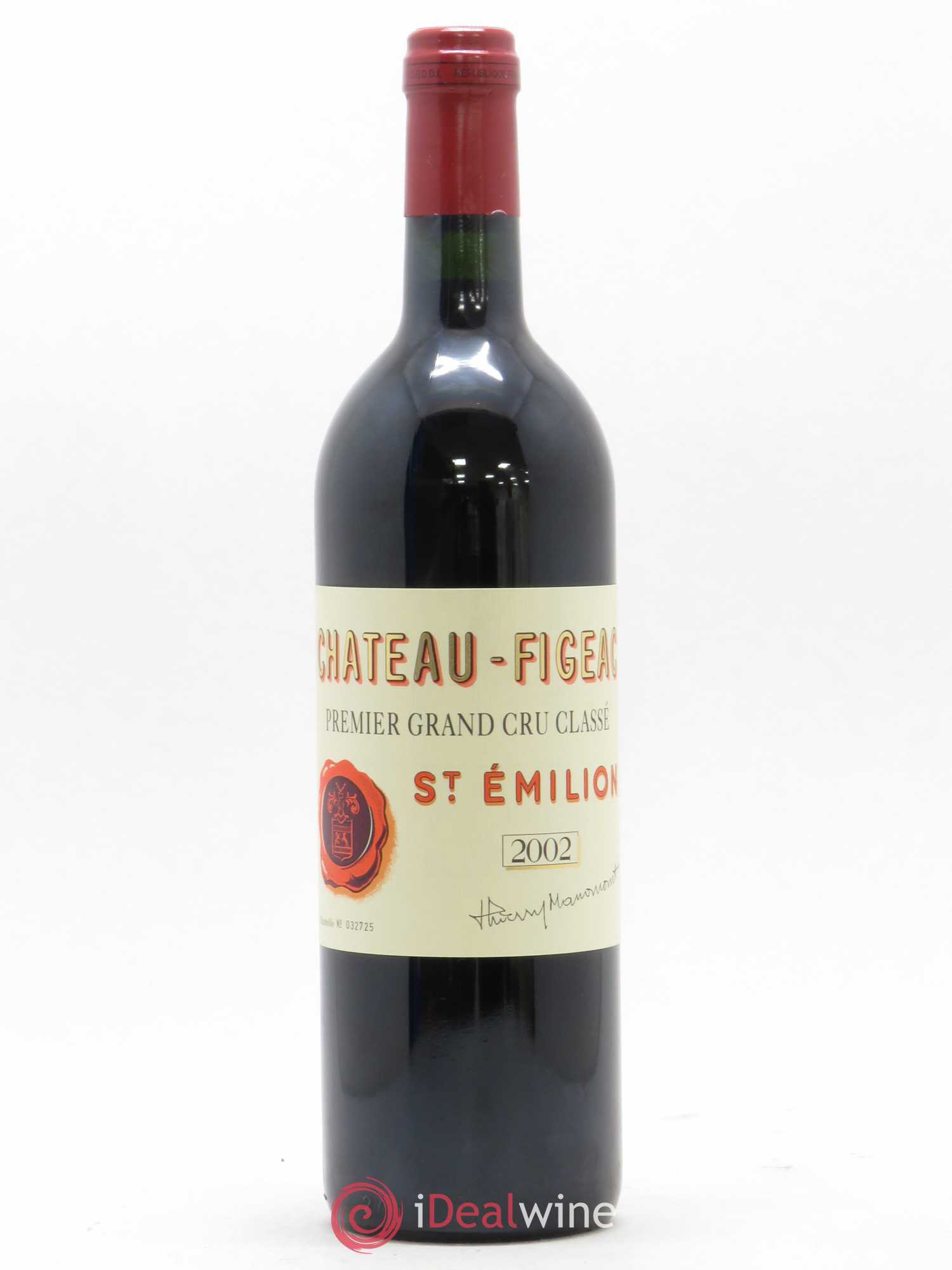 Château Figeac 1er Grand Cru Classé A 2002 - Lot de 1 bouteille - 0