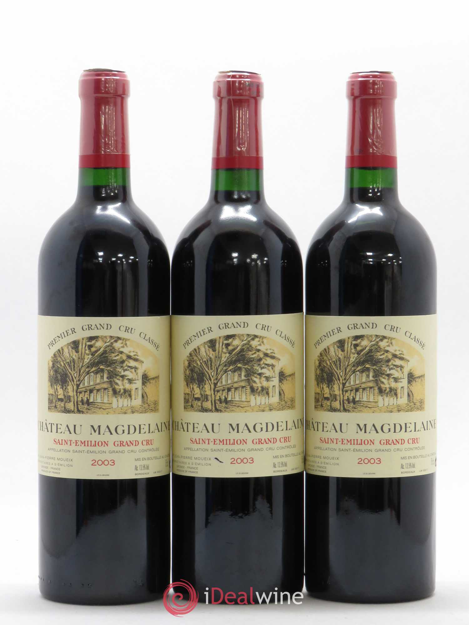 Château Magdelaine 2003 - Lot de 3 bouteilles - 0