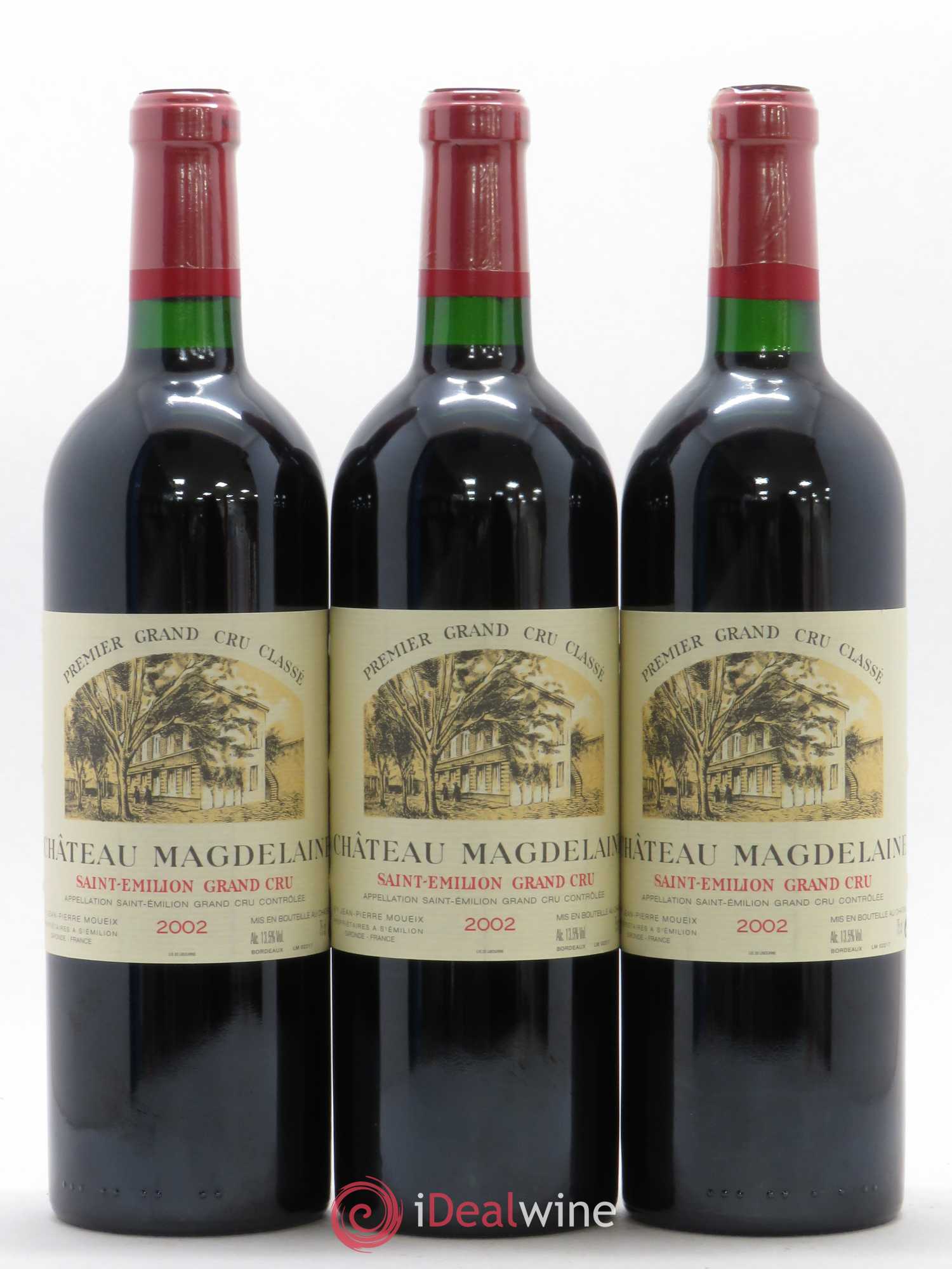 Château Magdelaine 2002 - Lot de 3 bouteilles - 0