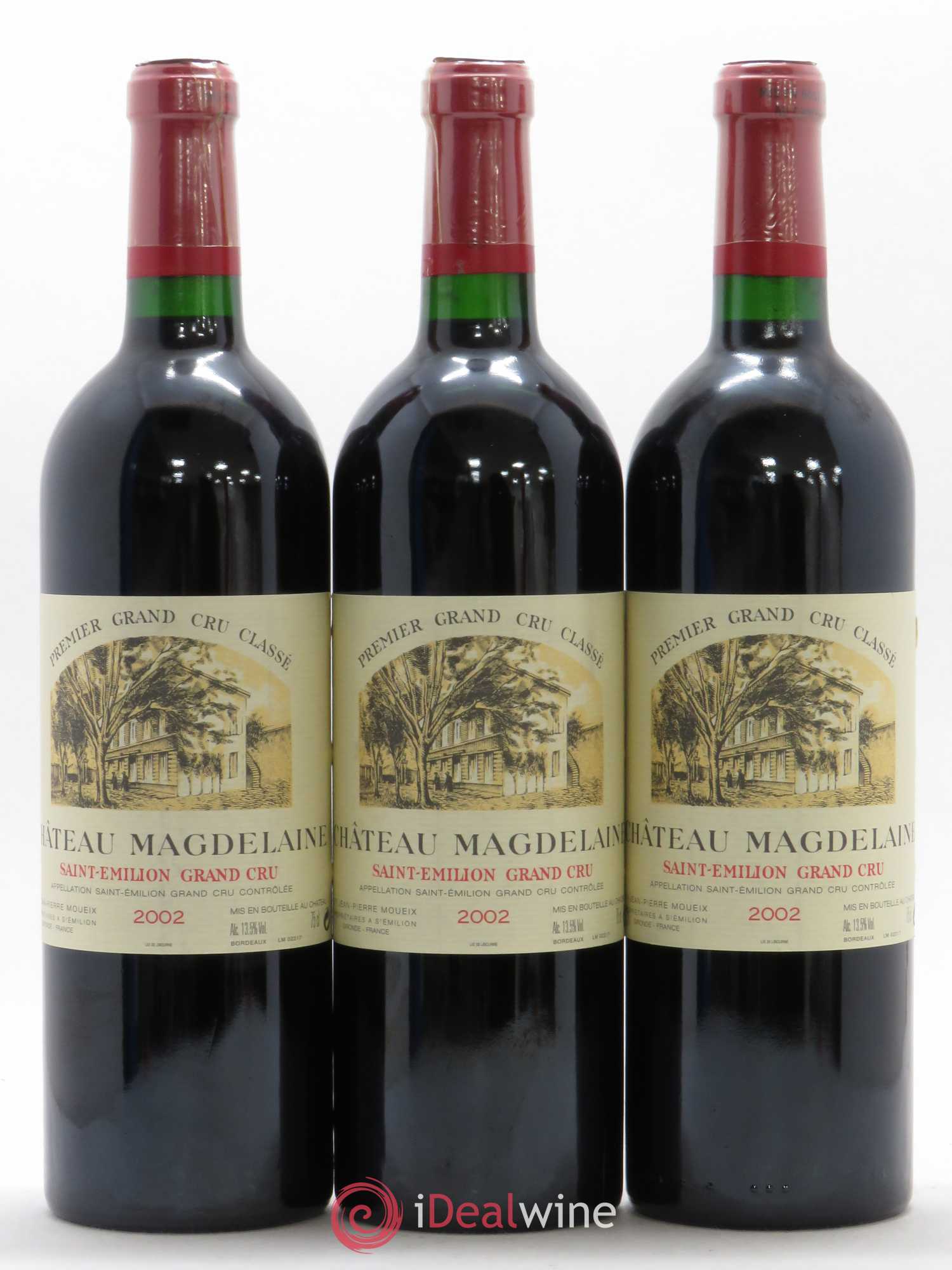 Château Magdelaine 2002 - Lot de 3 bouteilles - 0