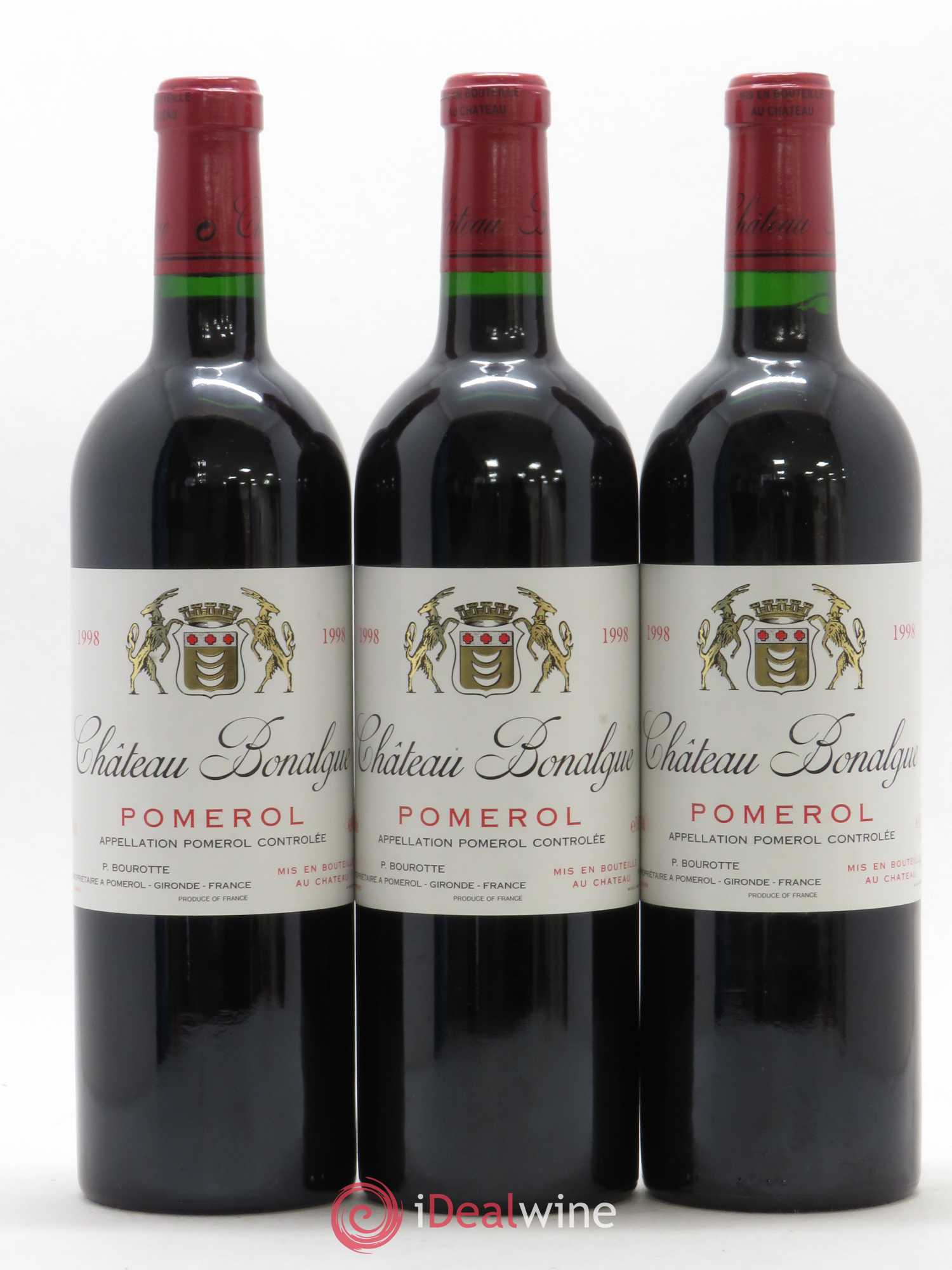 Château Bonalgue 1998 - Lot de 3 bouteilles - 0