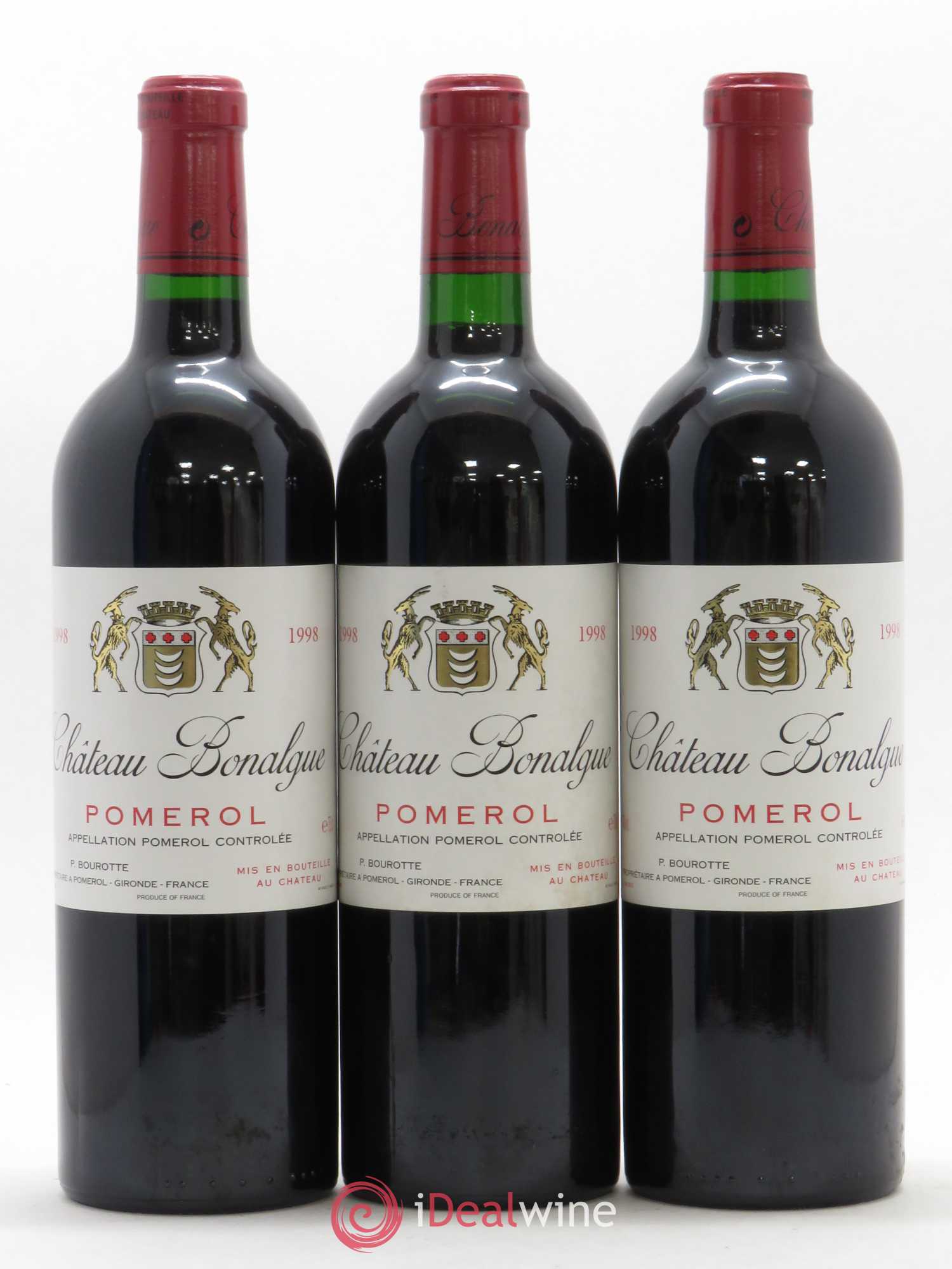 Château Bonalgue 1998 - Lot de 3 bouteilles - 0