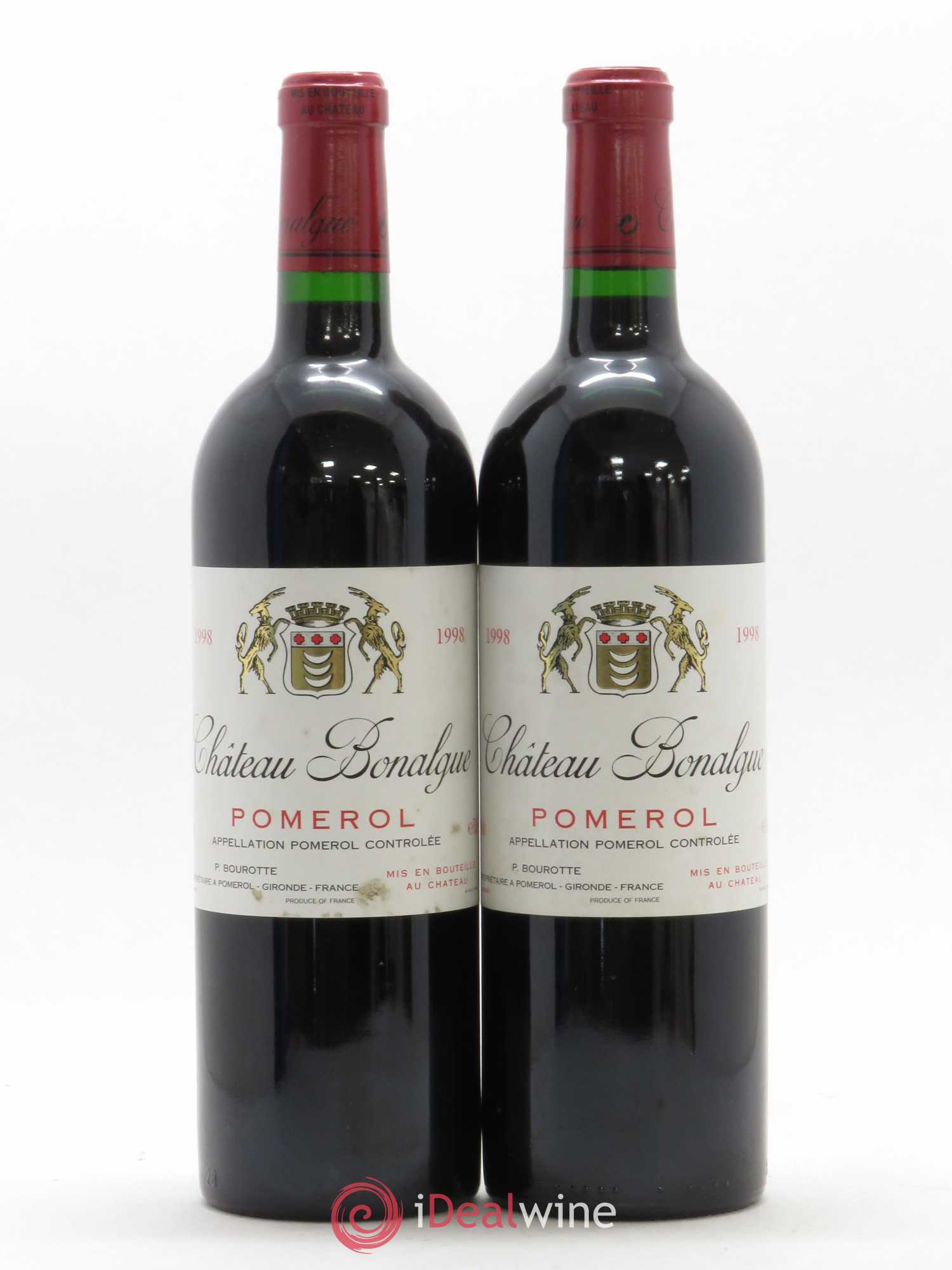 Château Bonalgue 1998 - Lot de 2 bouteilles - 0