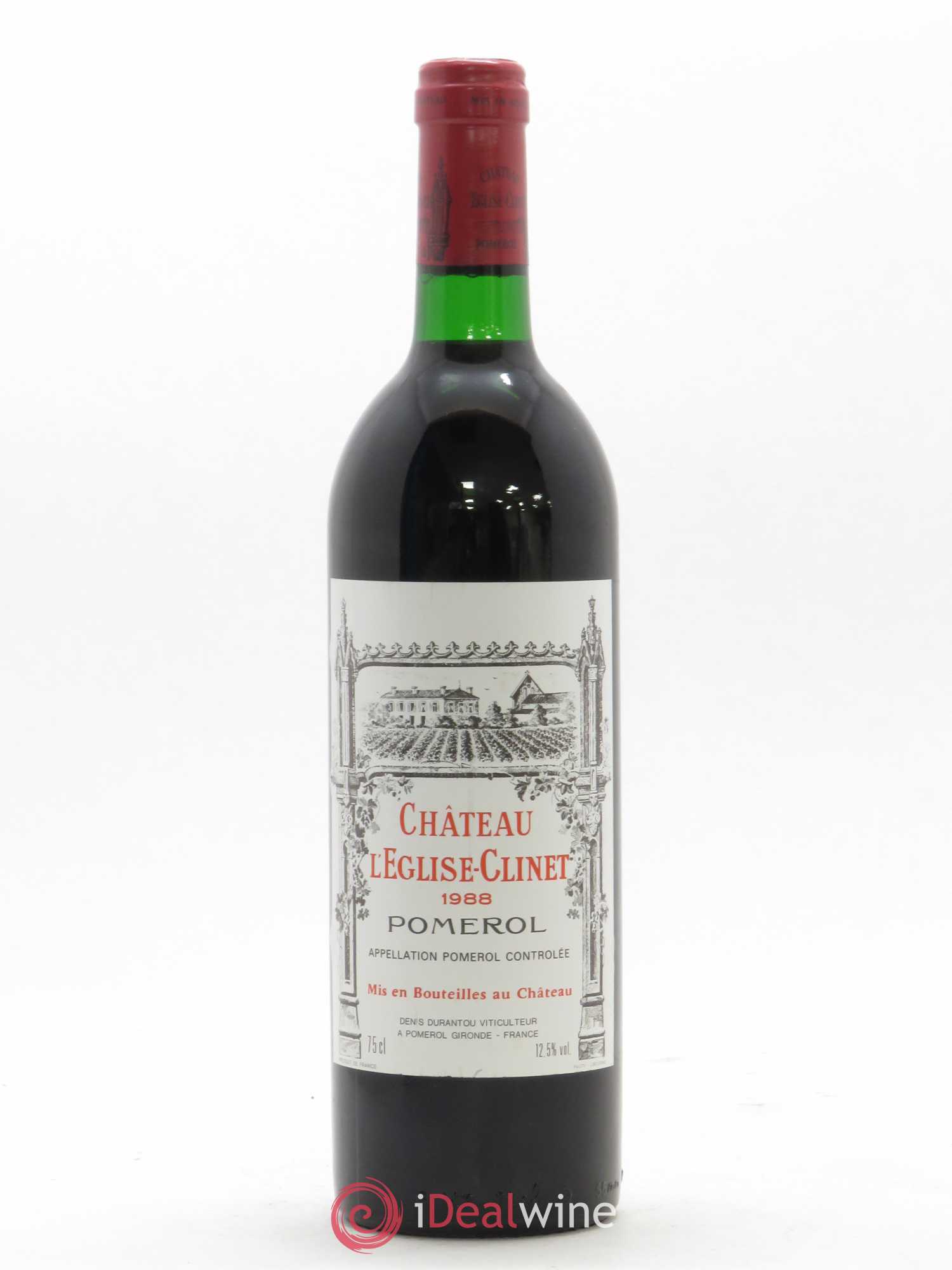 Château l' Église Clinet 1988 - Lot de 1 bouteille - 0