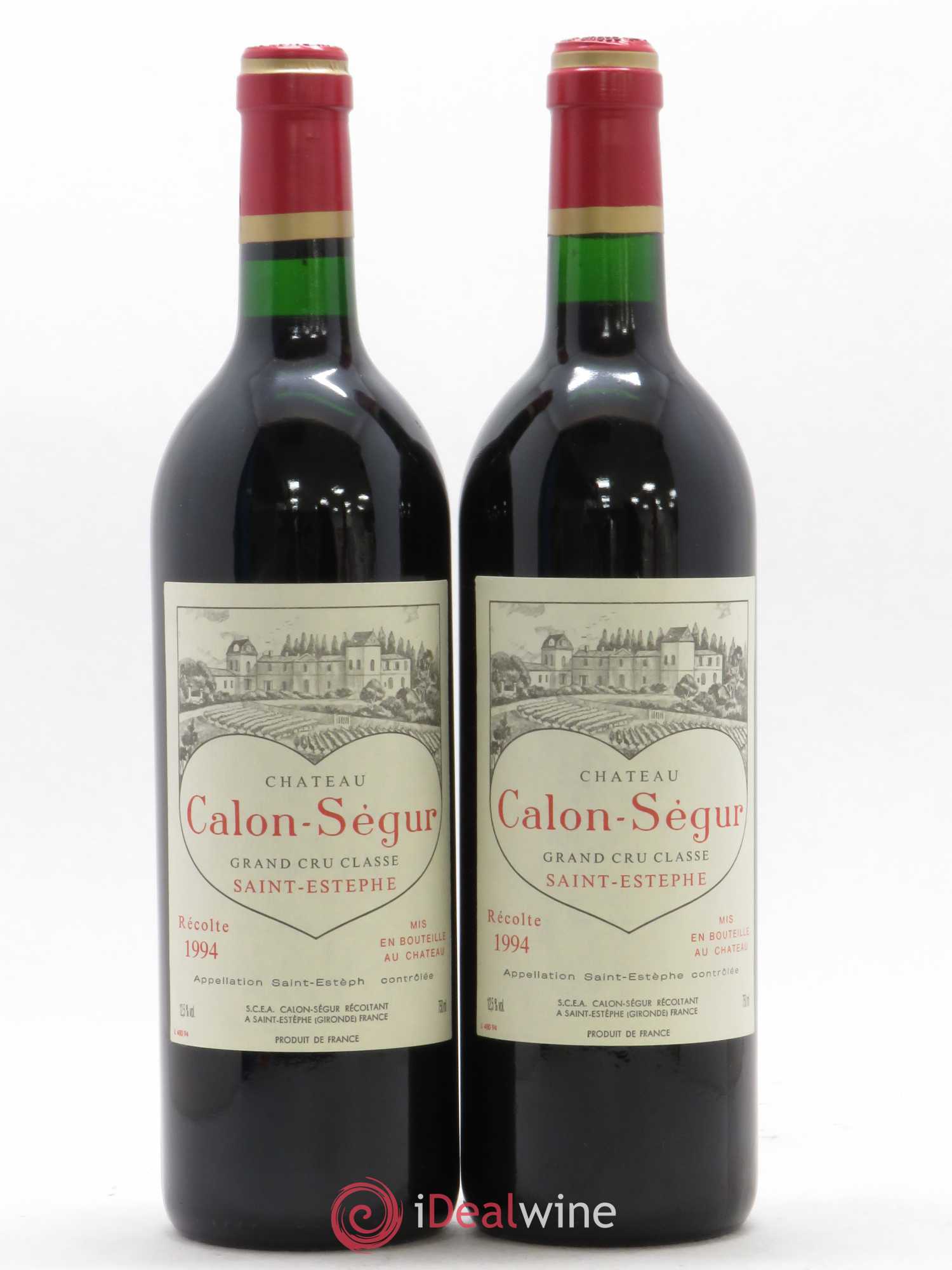 Château Calon Ségur 3ème Grand Cru Classé 1994 - Lot de 2 bouteilles - 0