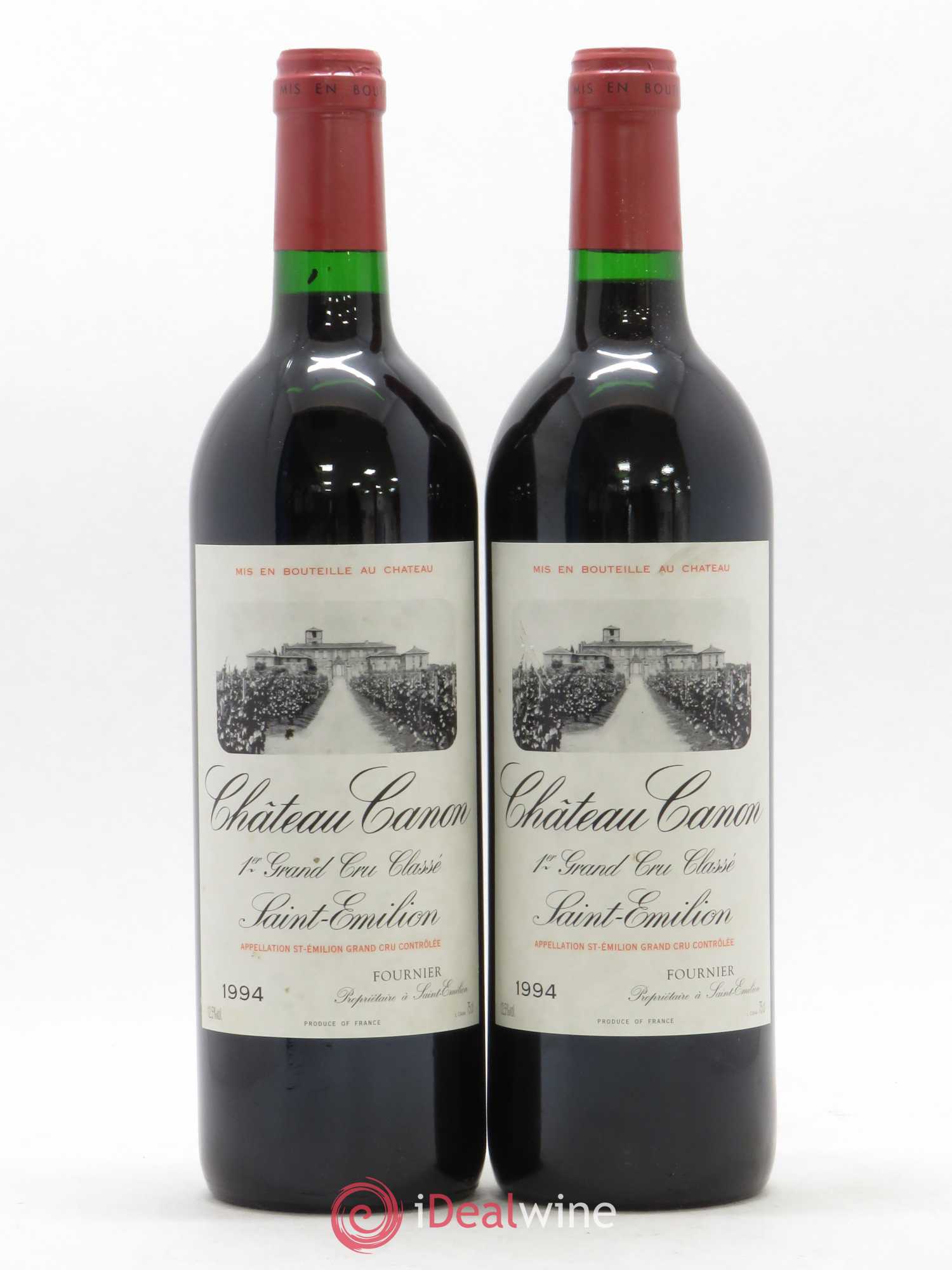 Château Canon 1er Grand Cru Classé B 1994 - Lot de 2 bouteilles - 0